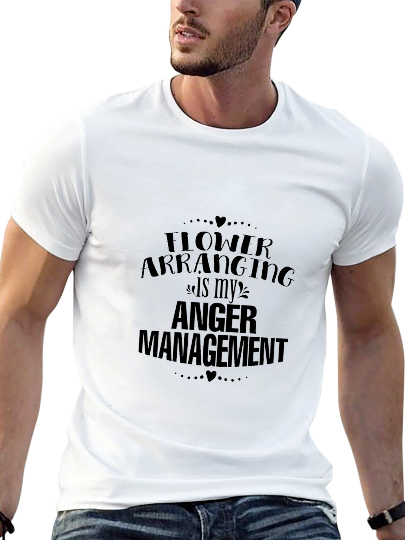 Funny Flower Arranging Anger Management Graphic Tee