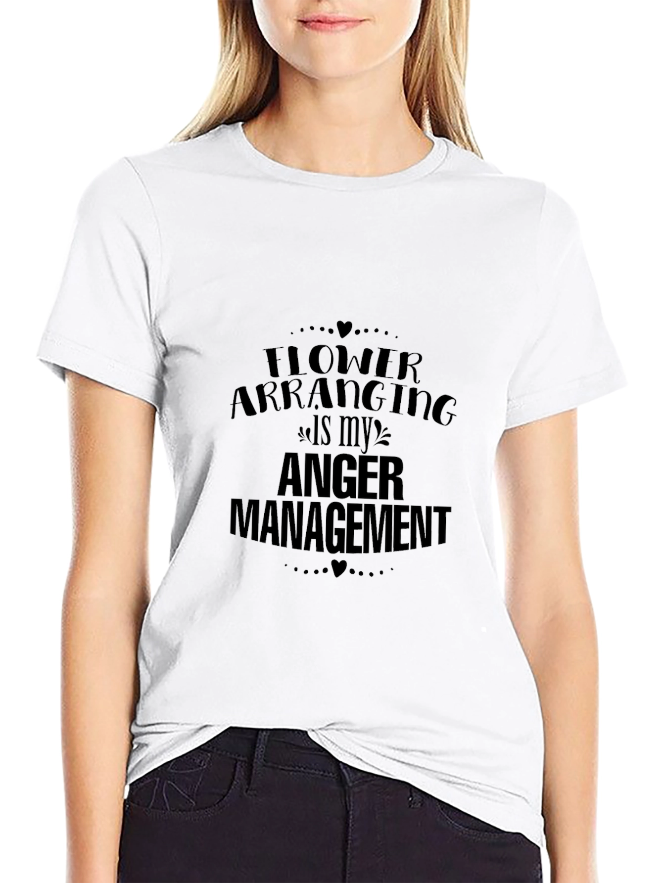 Funny Flower Arranging Anger Management Graphic Tee