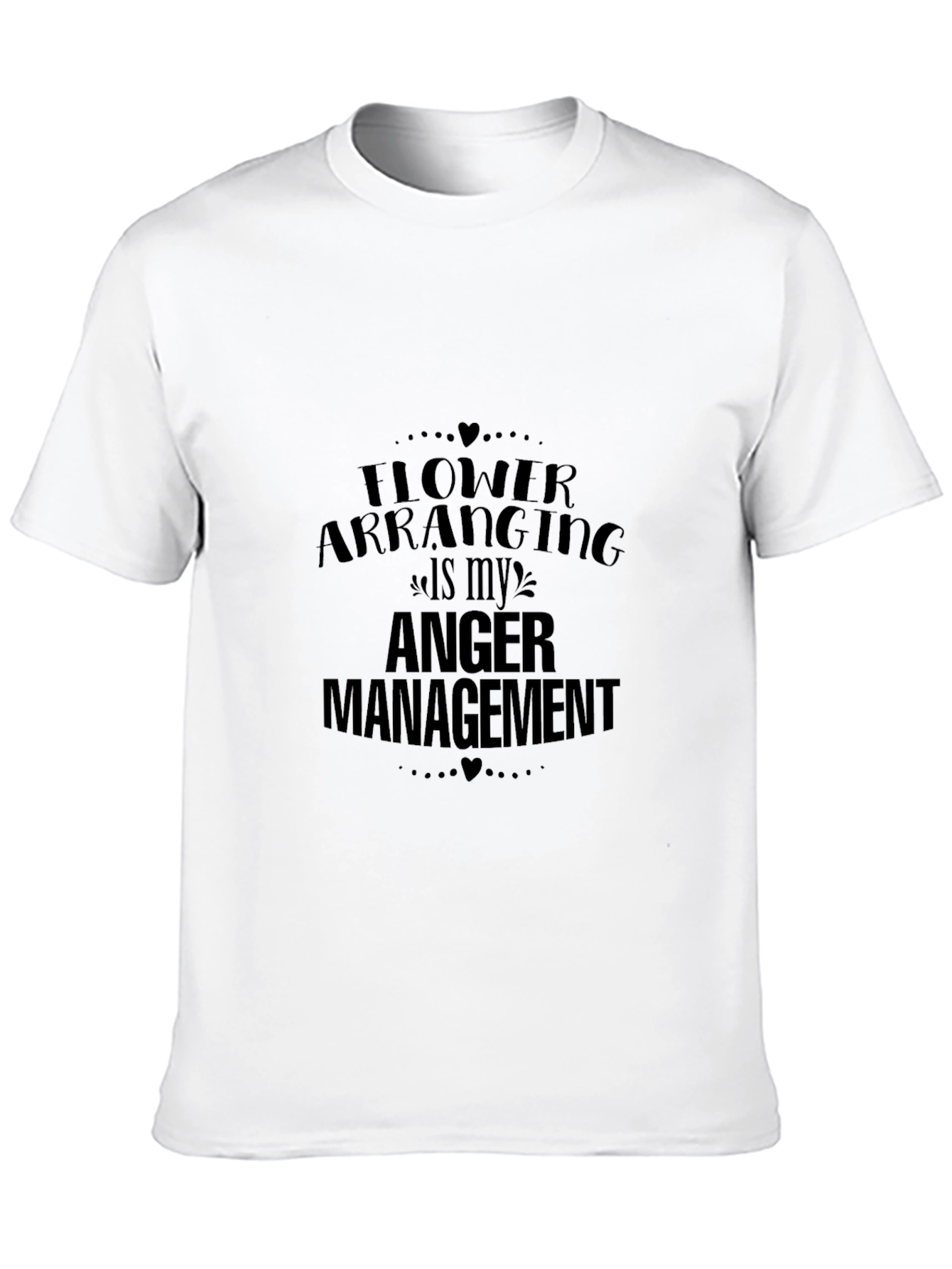 Funny Flower Arranging Anger Management Graphic Tee
