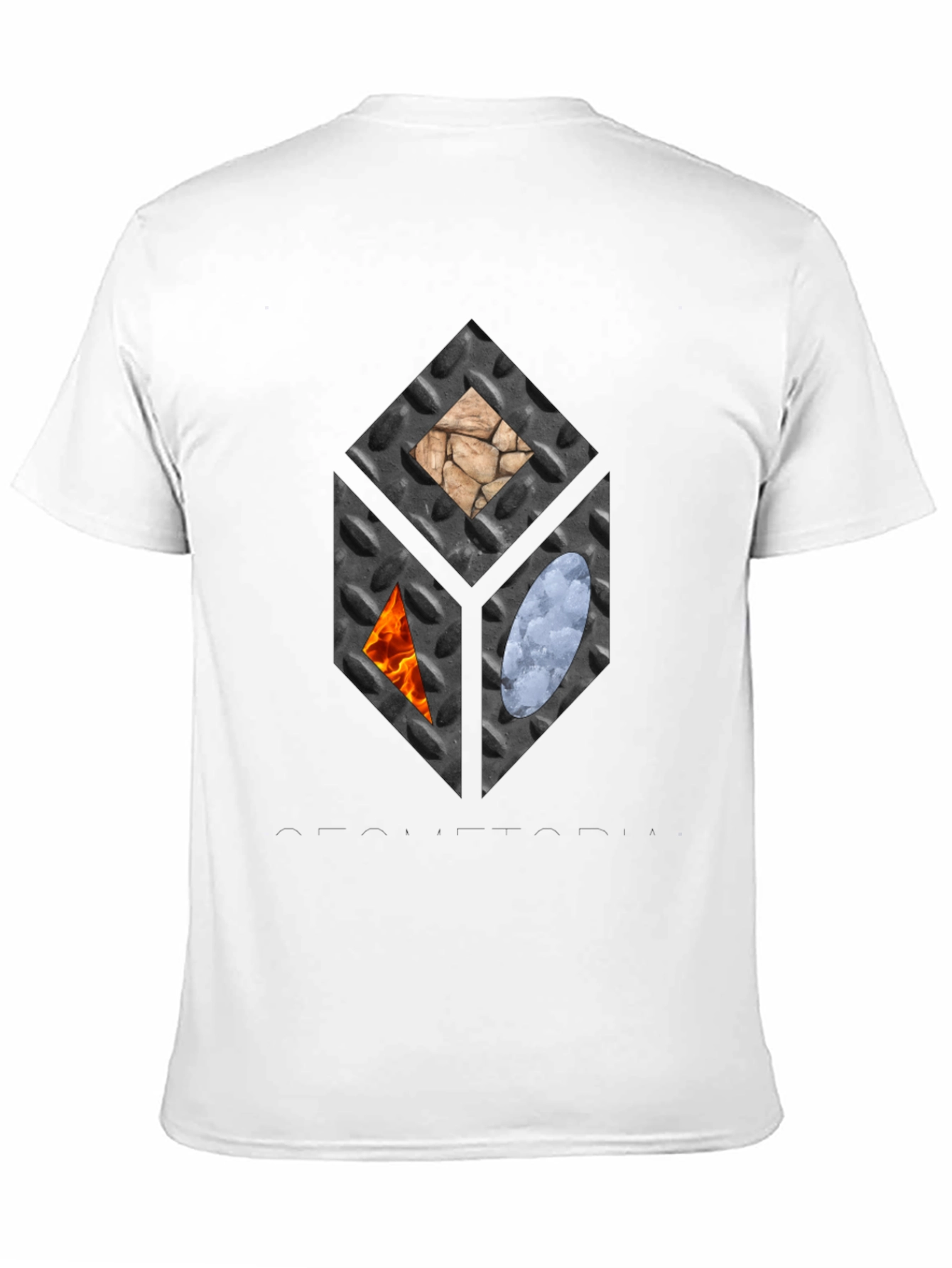 Elemental Cube Graphic Tee - Black Casual T-Shirt