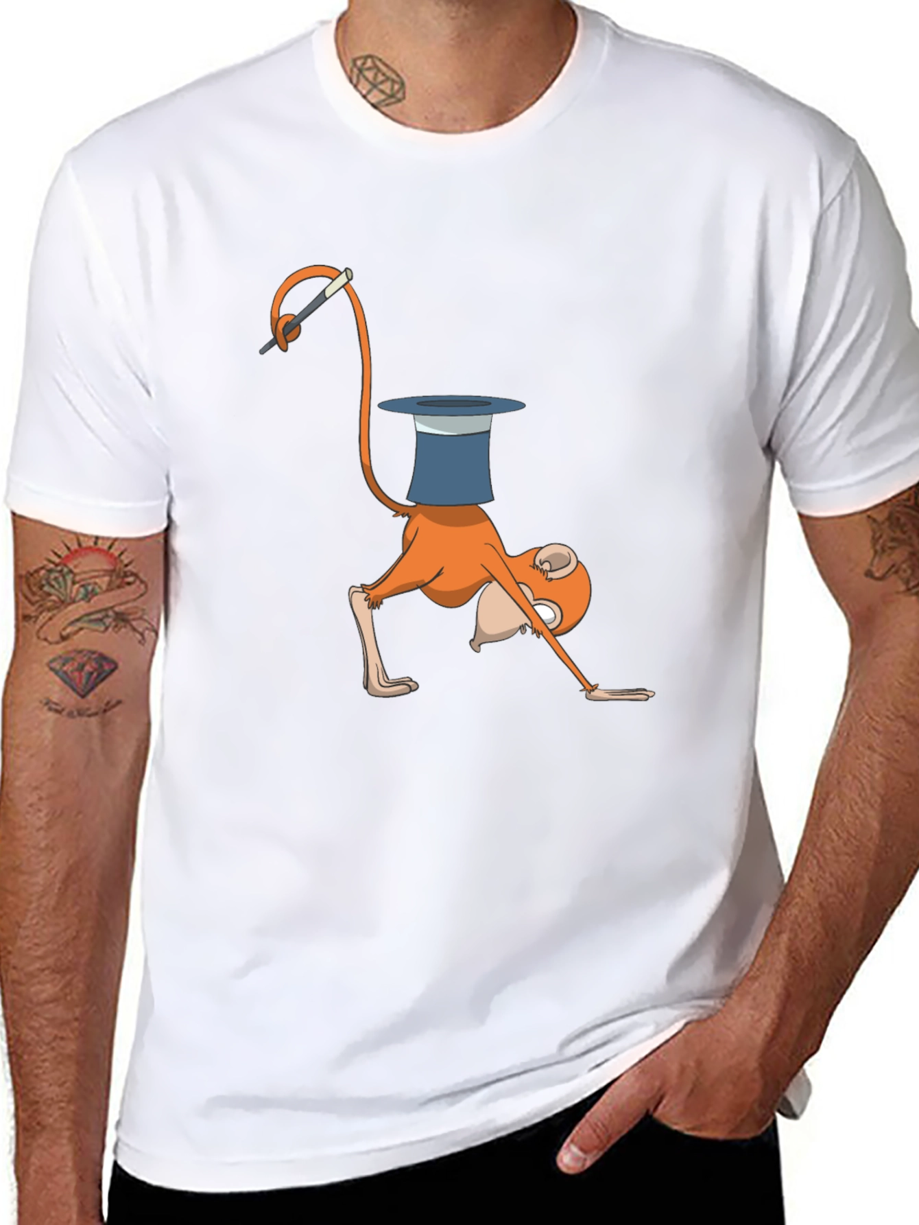 Magical Monkey Graphic T-Shirt - Fun Black Tee