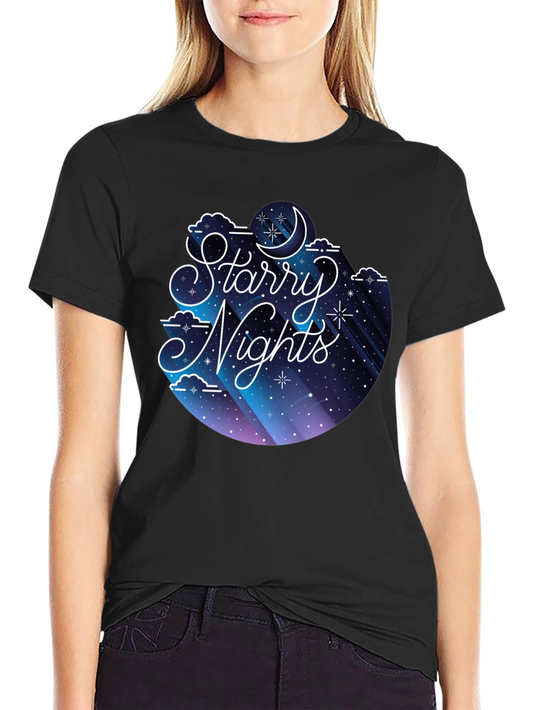 Starry Nights Graphic Tee - Soft Cotton Blend