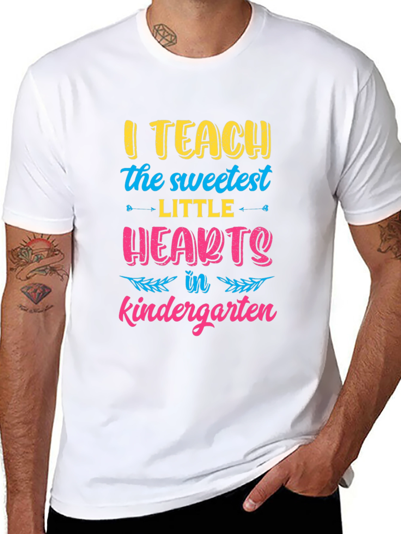 I Teach the Sweetest Little Hearts Kindergarten T-Shirt