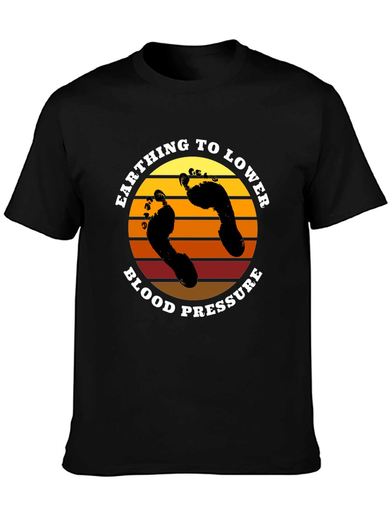 Earthing to Lower Blood Pressure Graphic T-Shirt