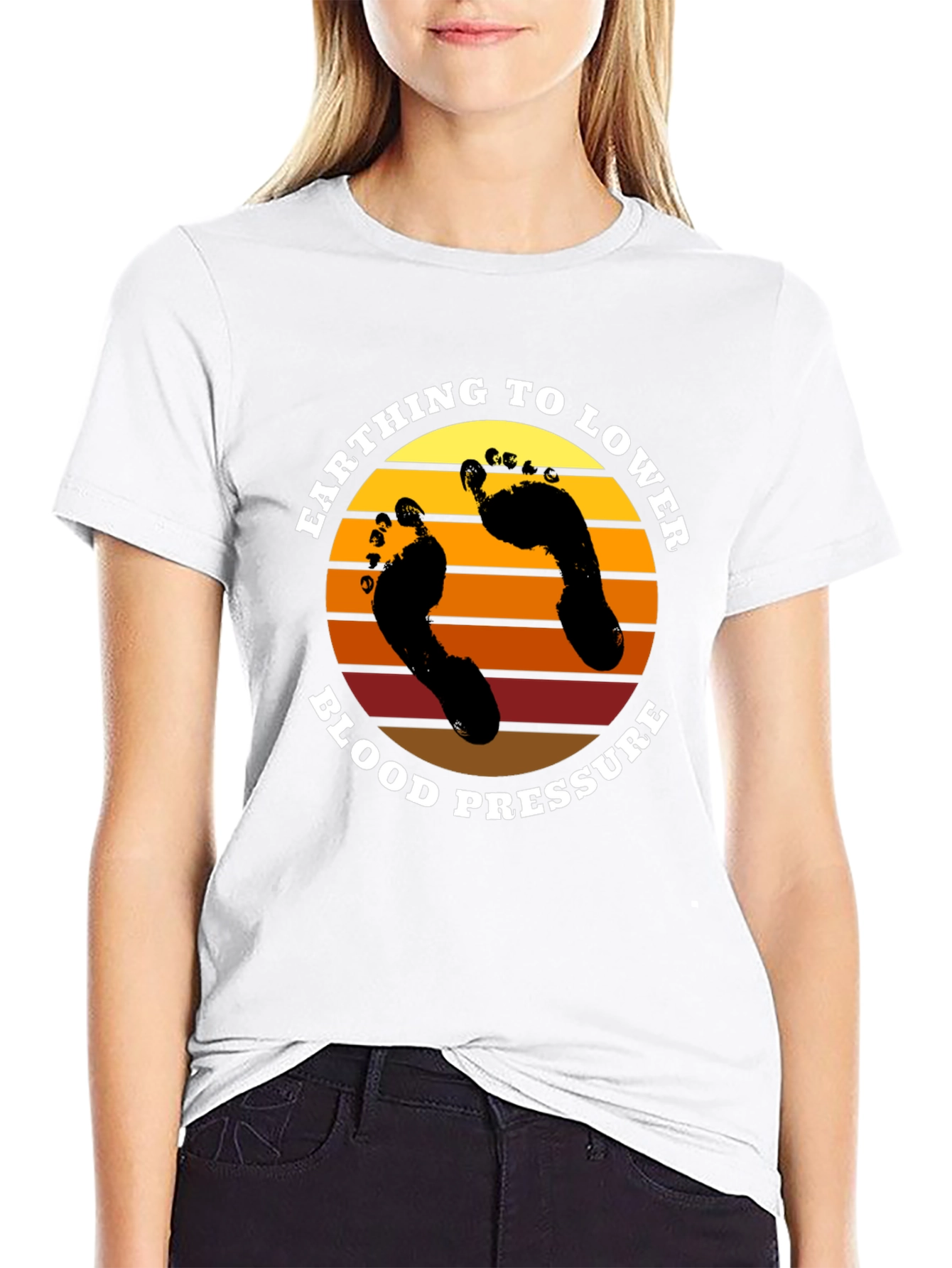 Earthing to Lower Blood Pressure Graphic T-Shirt