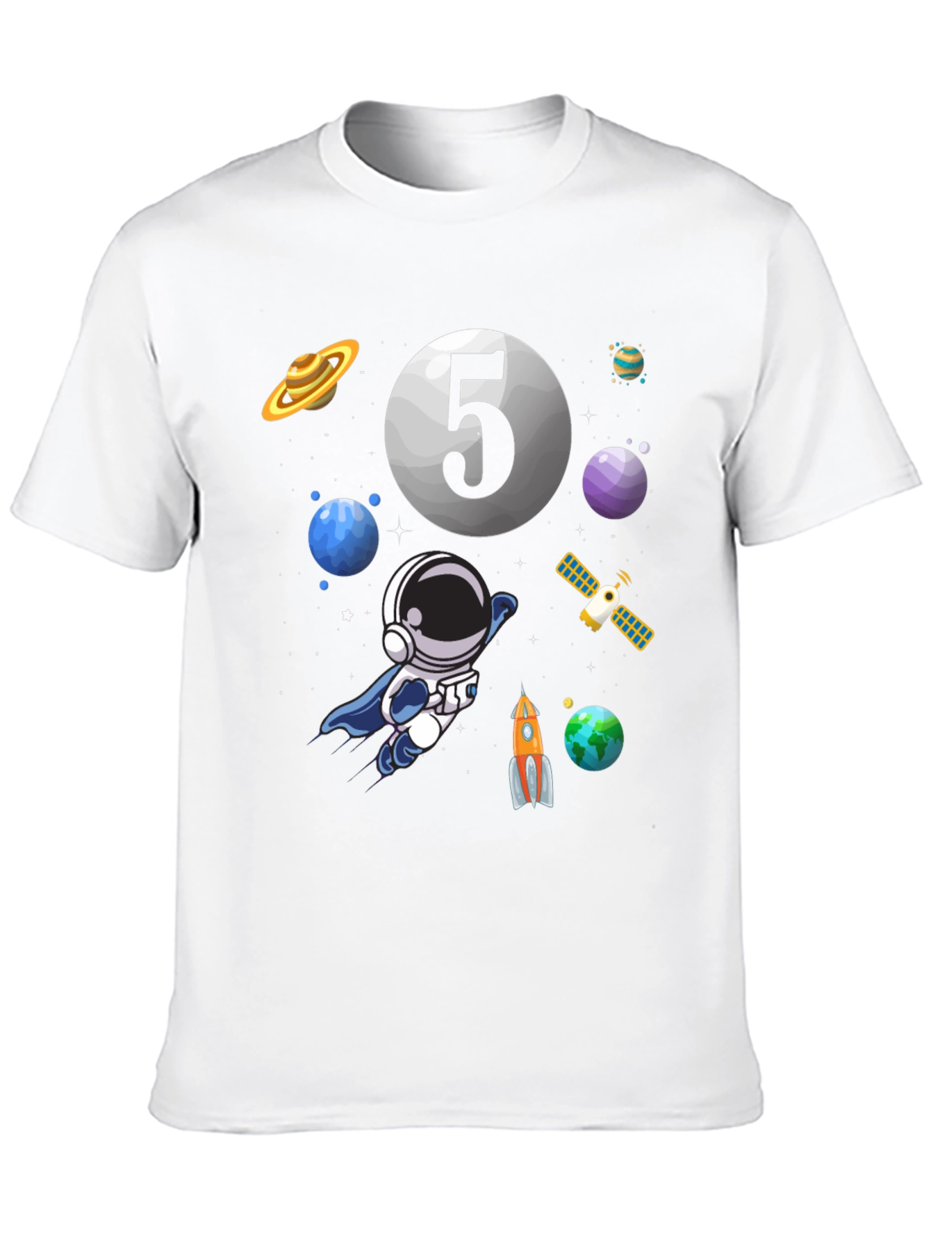 Astronaut Number 5 Birthday T-Shirt