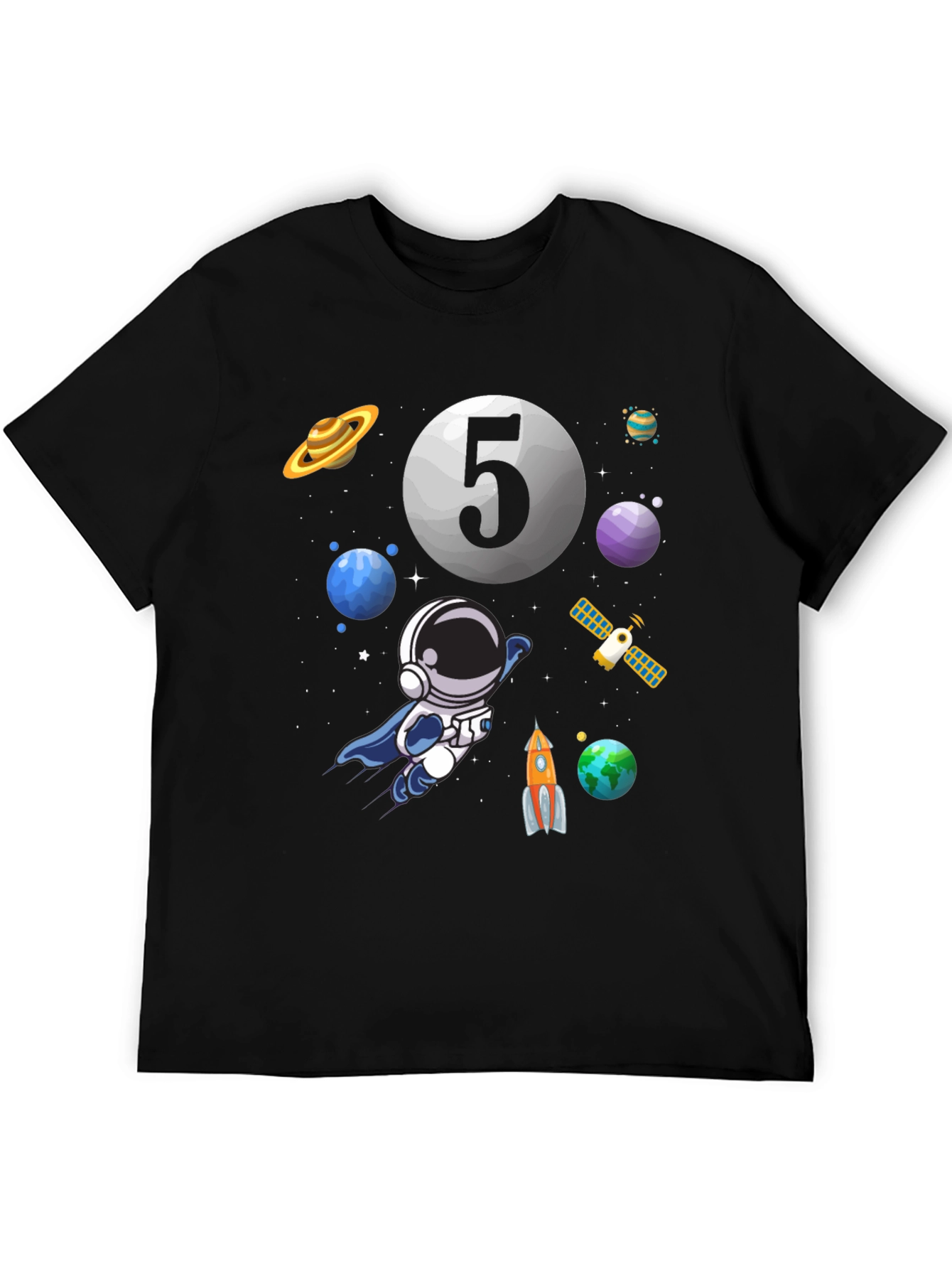 Astronaut Number 5 Birthday T-Shirt