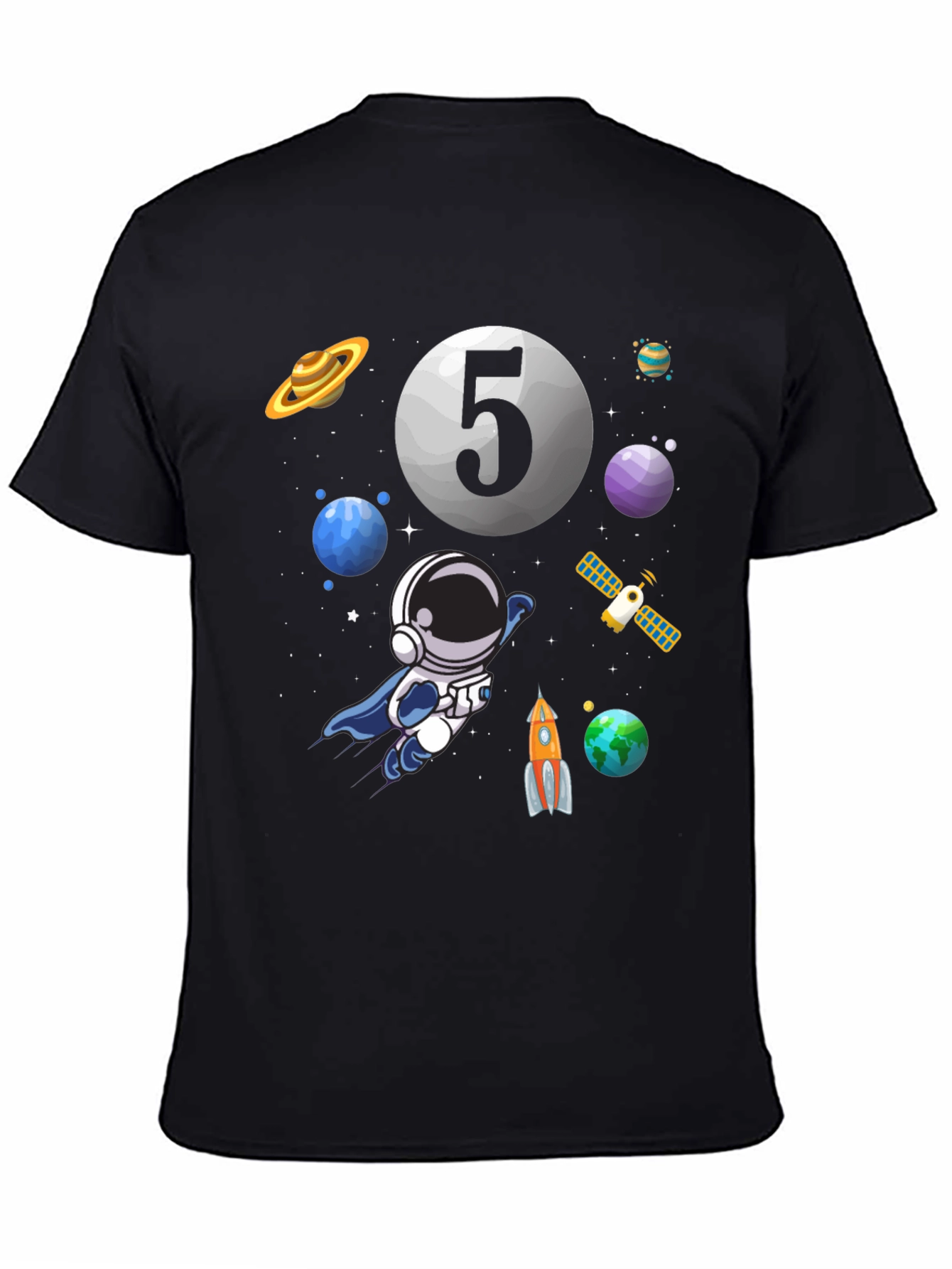 Astronaut Number 5 Birthday T-Shirt