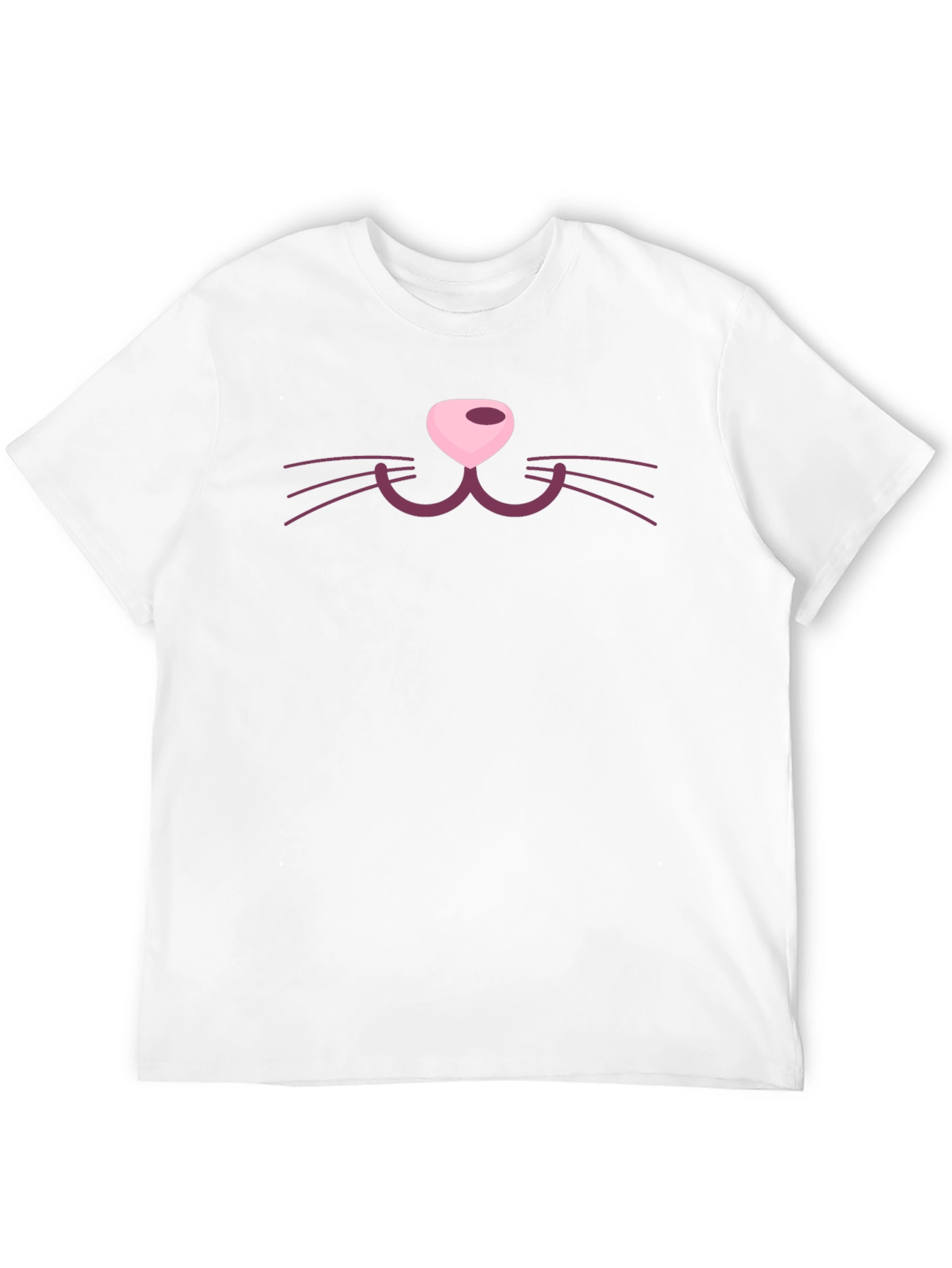 Cat Face Graphic Tee - Fun Novelty Shirt