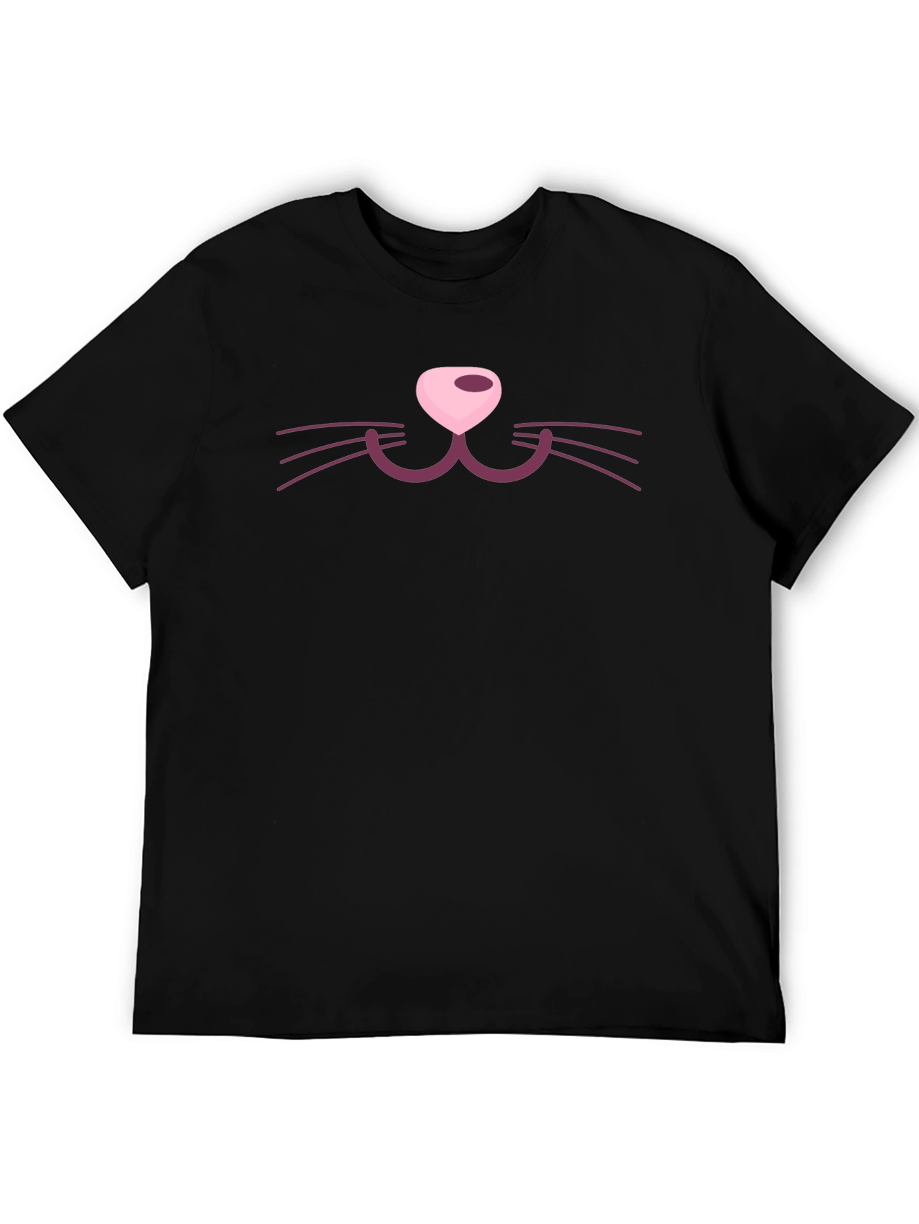 Cat Face Graphic Tee - Fun Novelty Shirt
