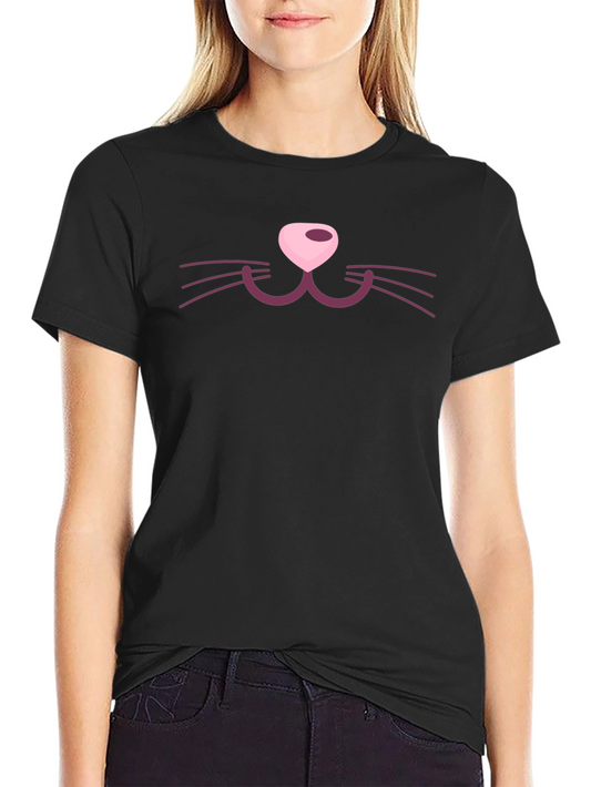 Cat Face Graphic Tee - Fun Novelty Shirt