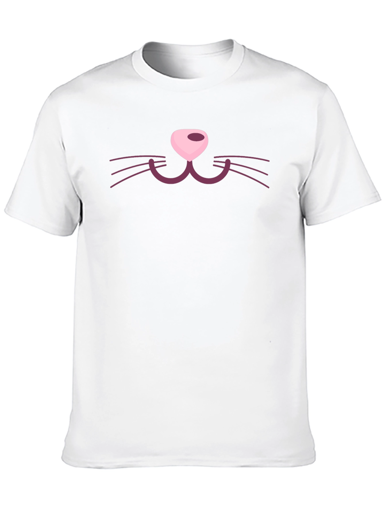 Cat Face Graphic Tee - Fun Novelty Shirt