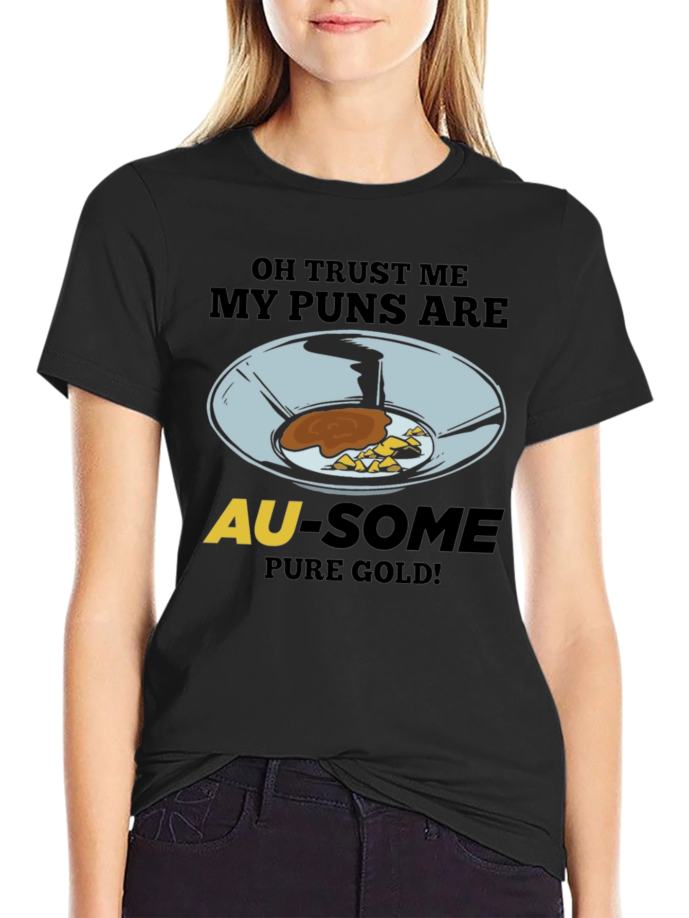 Au-some Pure Gold Panning Pun T-Shirt