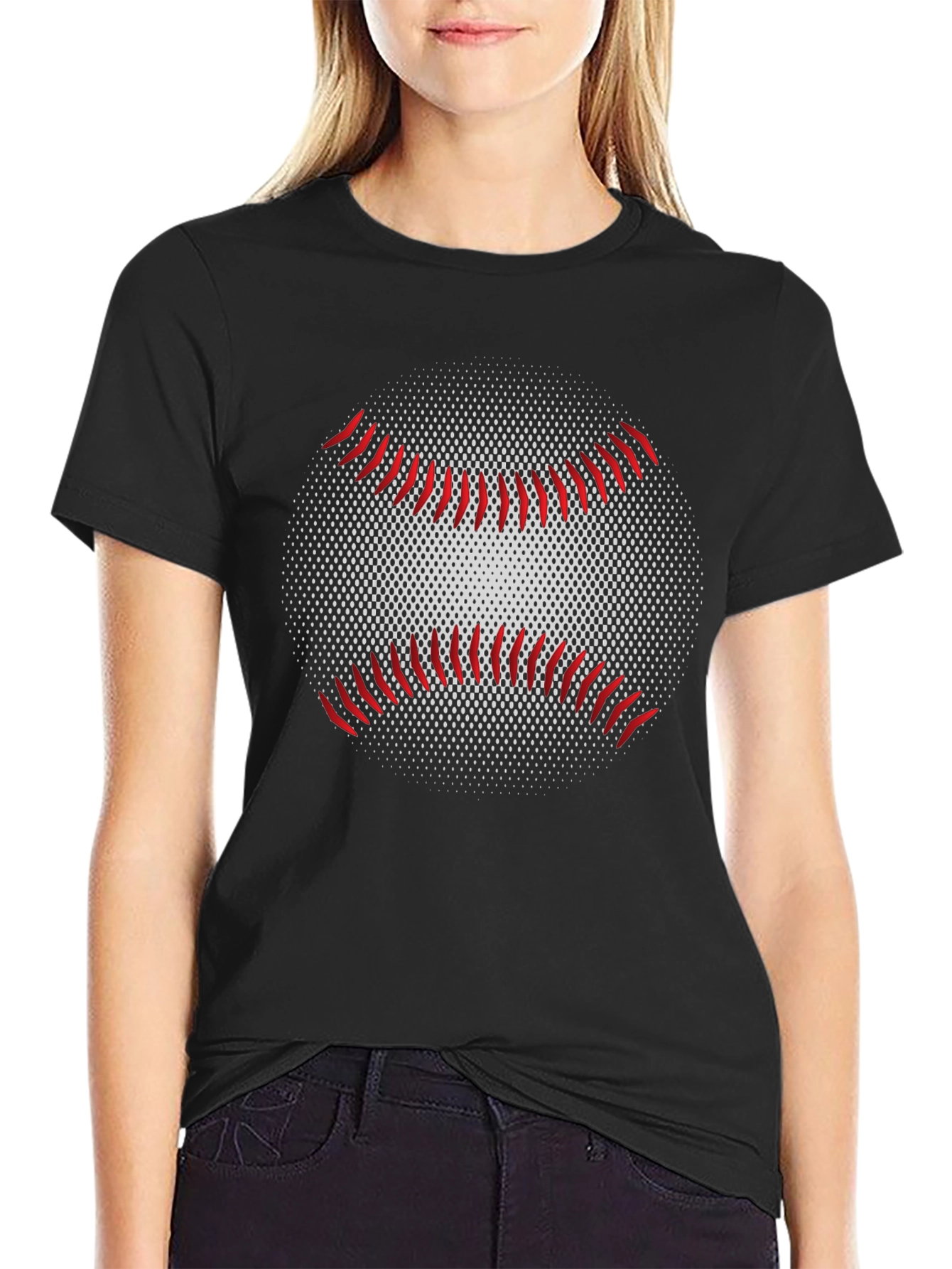 Baseball Graphic Black T-Shirt