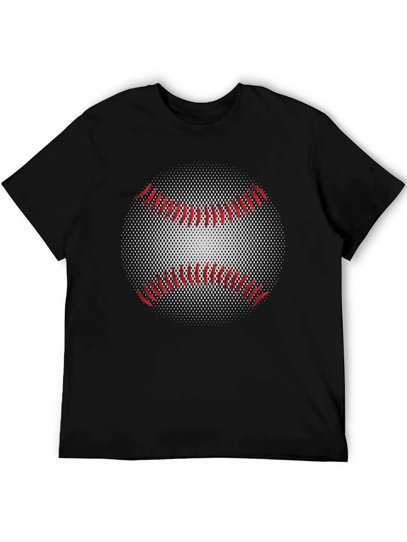 Baseball Graphic Black T-Shirt