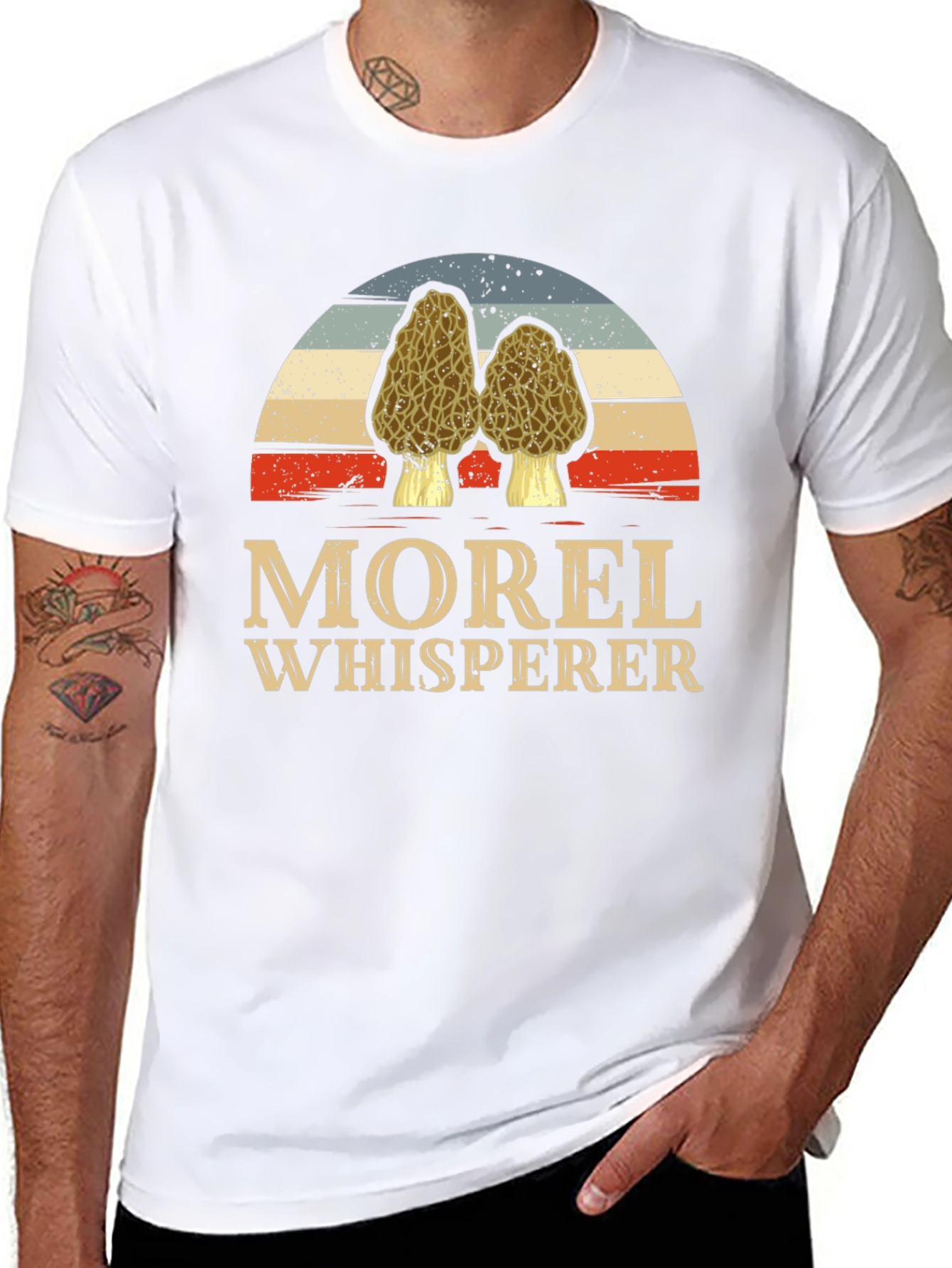 Morel Whisperer T-Shirt Mushroom Hunting Tee
