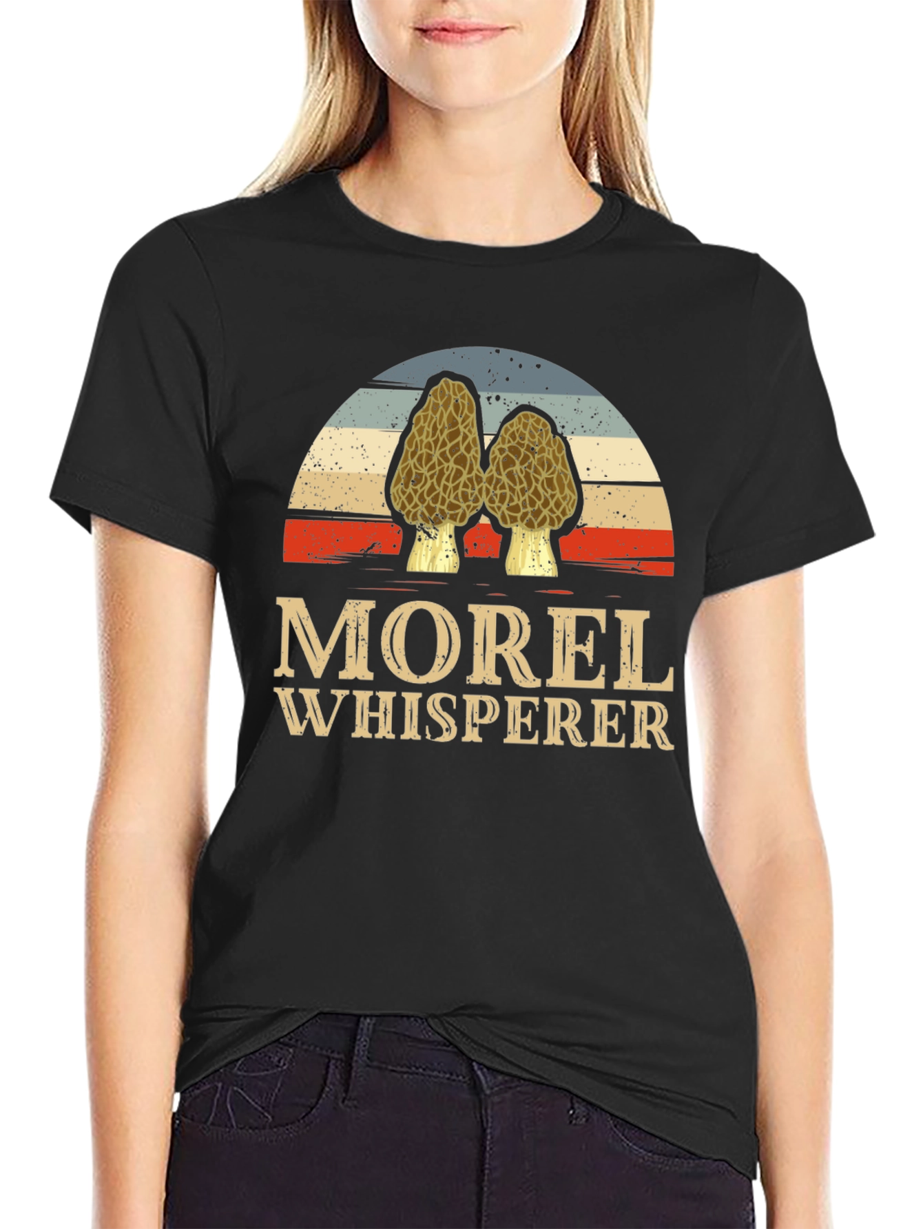 Morel Whisperer T-Shirt Mushroom Hunting Tee