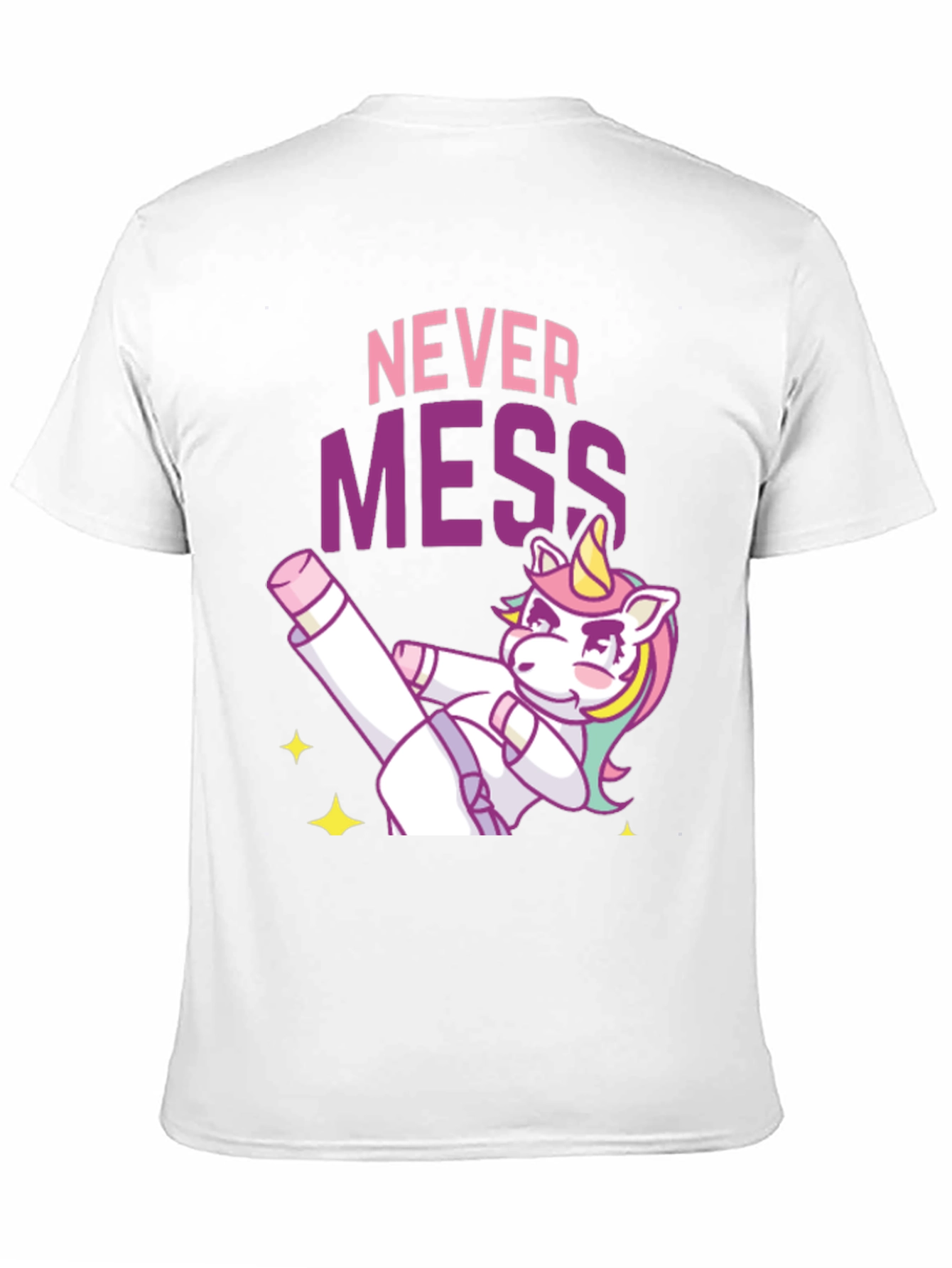 Never Mess Funny Unicorn Graphic Tee