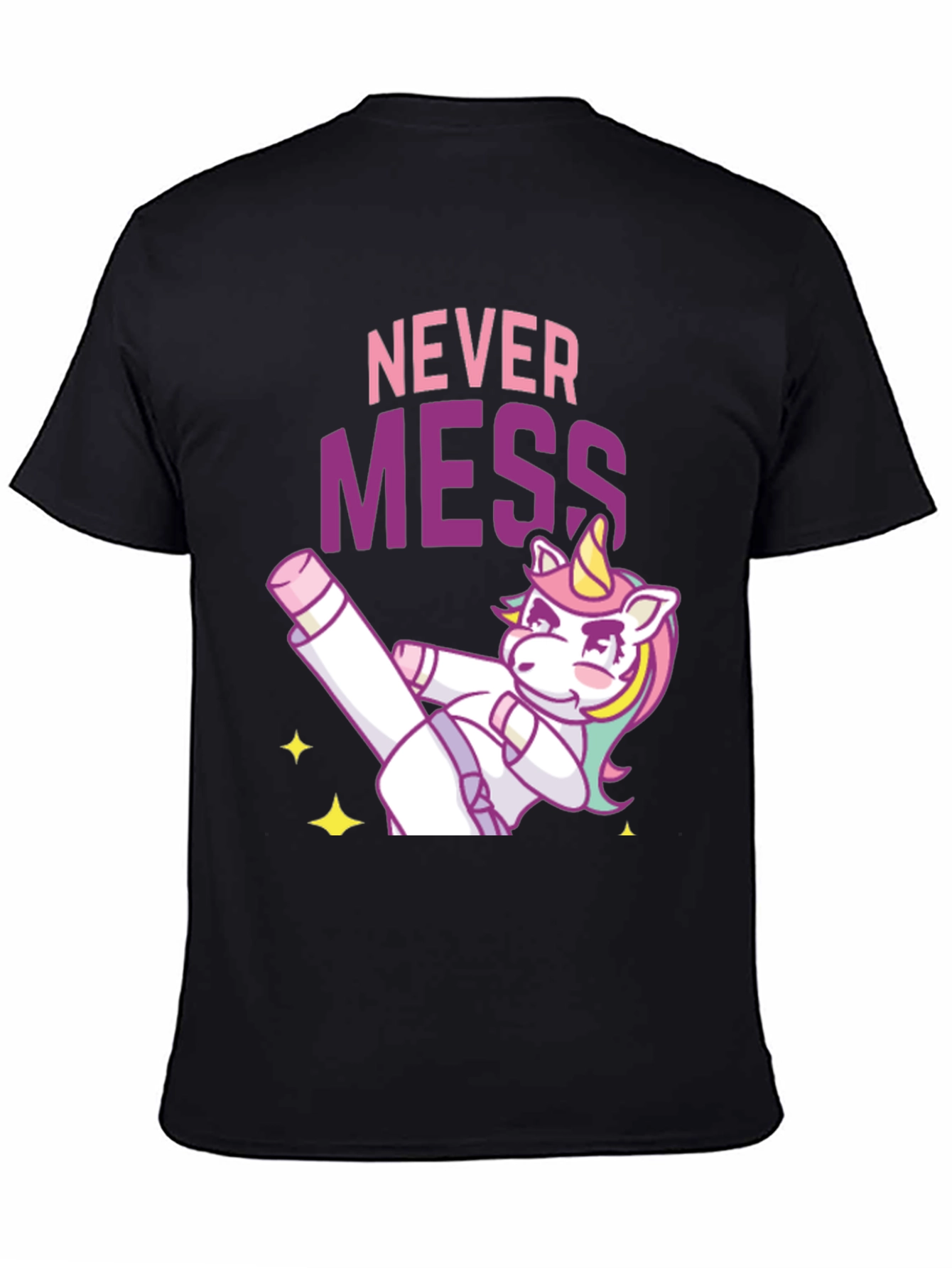 Never Mess Funny Unicorn Graphic Tee