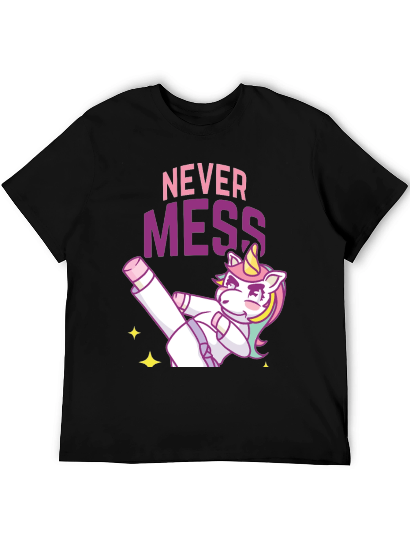 Never Mess Funny Unicorn Graphic Tee