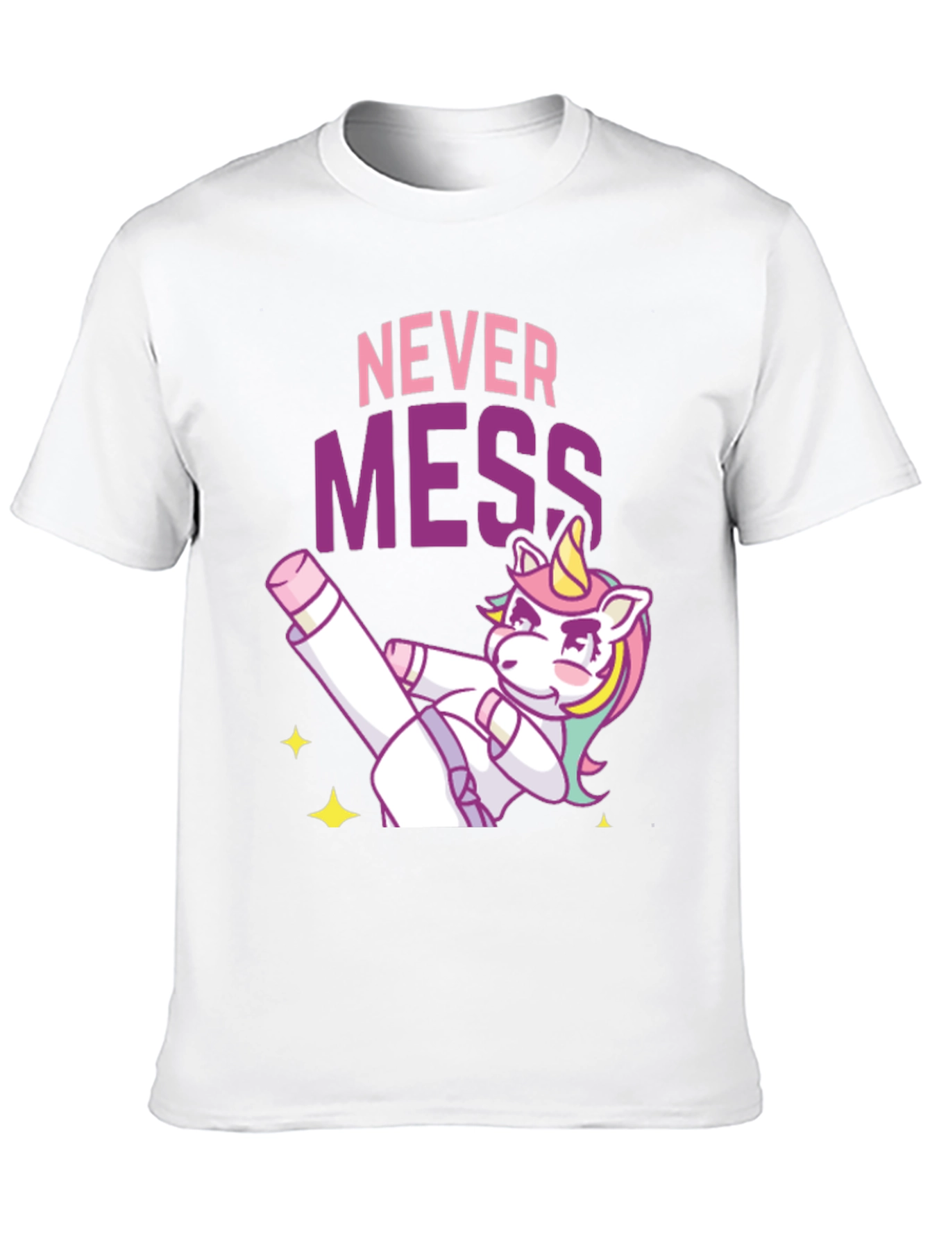 Never Mess Funny Unicorn Graphic Tee