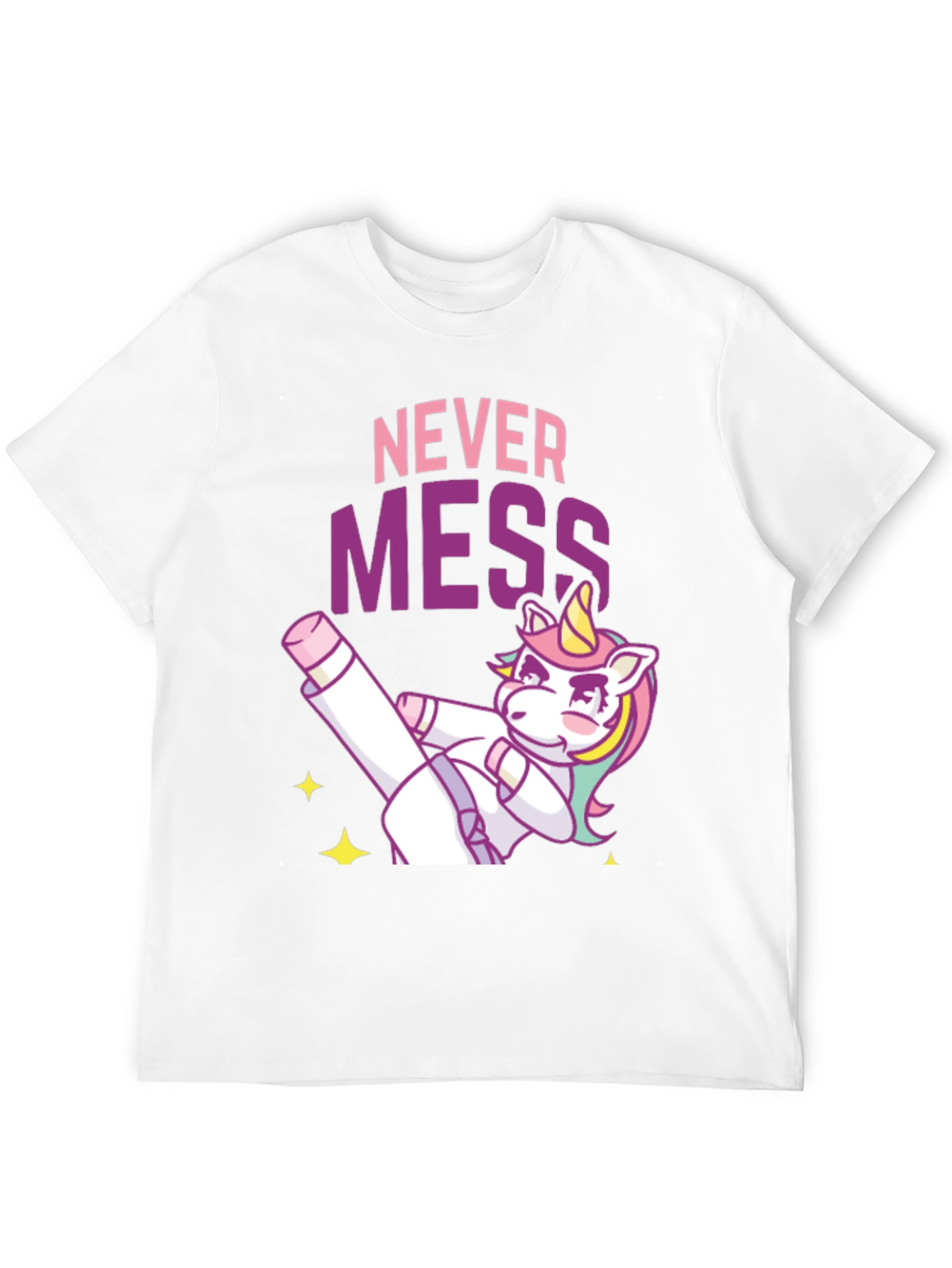 Never Mess Funny Unicorn Graphic Tee