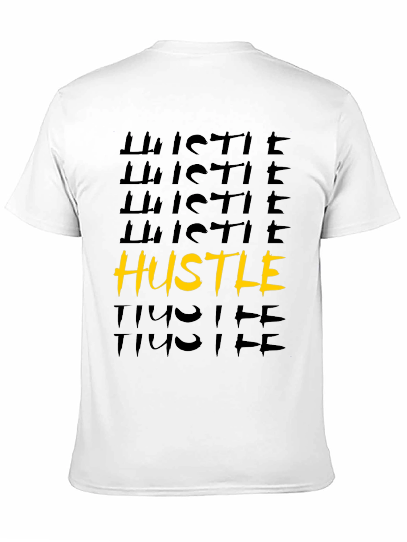 Mens Black Hustle Graphic Tee