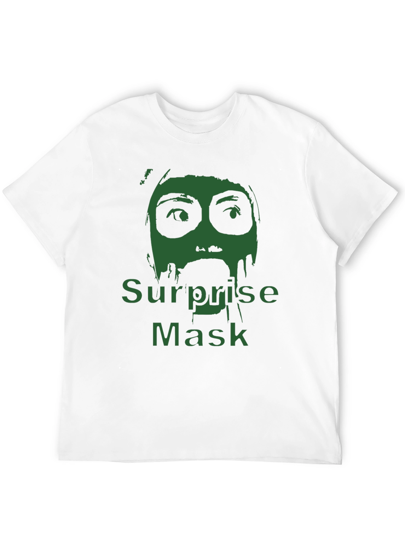 Surprise Mask Graphic T-Shirt - Mens Black Tee