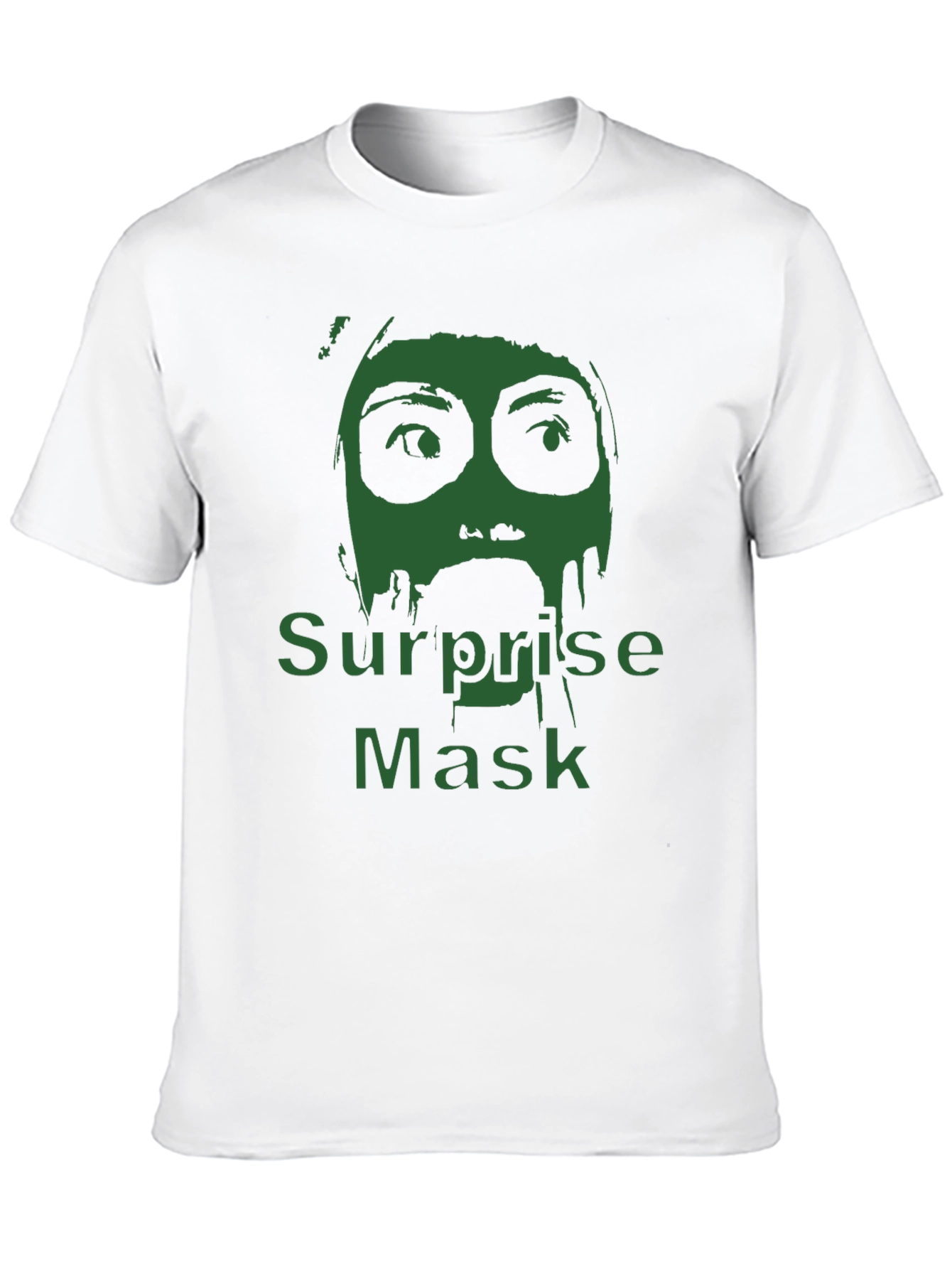 Surprise Mask Graphic T-Shirt - Mens Black Tee