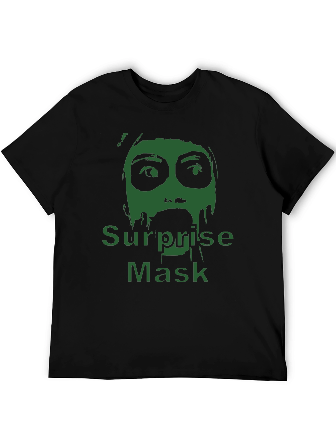 Surprise Mask Graphic T-Shirt - Mens Black Tee