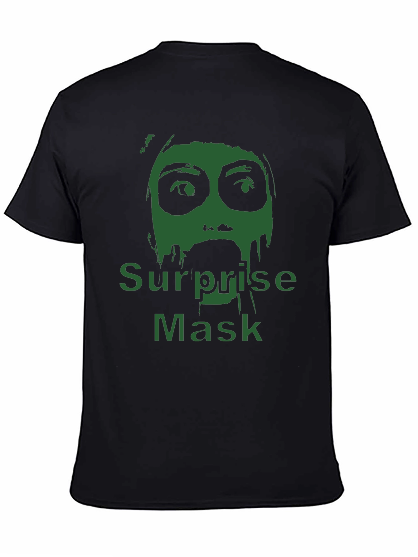 Surprise Mask Graphic T-Shirt - Mens Black Tee