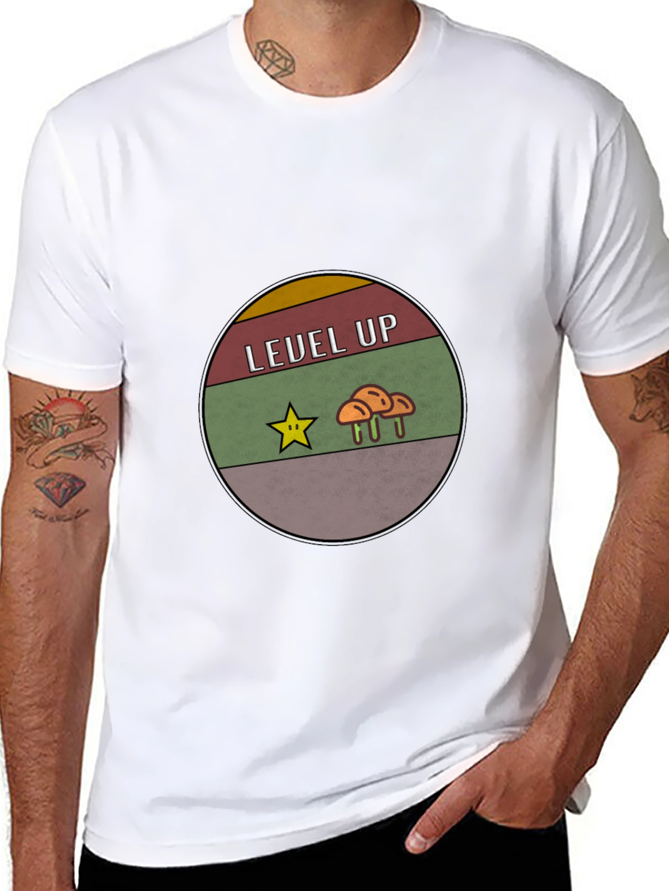 Level Up Black T-Shirt - Gamer Edition