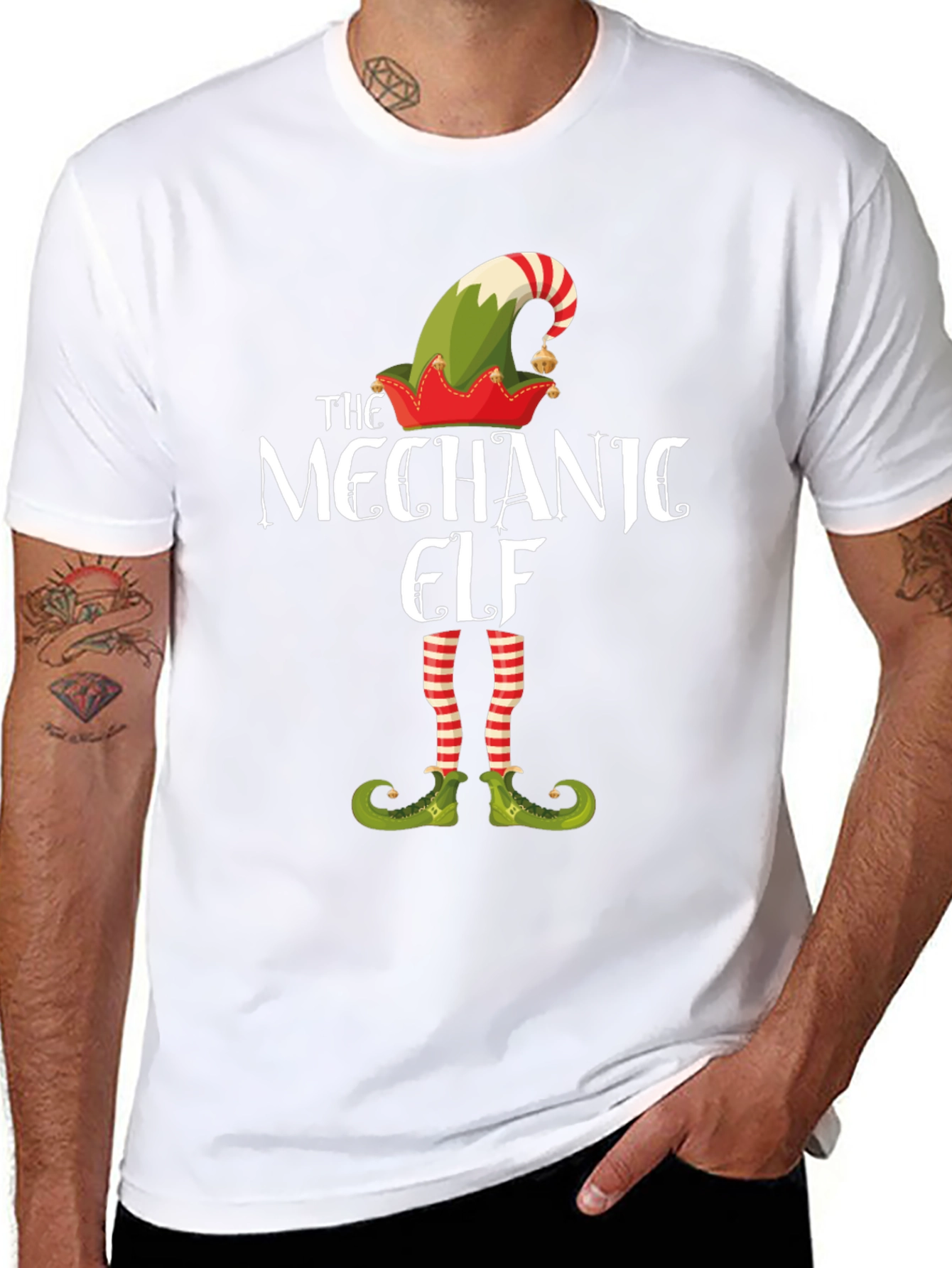Mechanic Elf Holiday T-Shirt