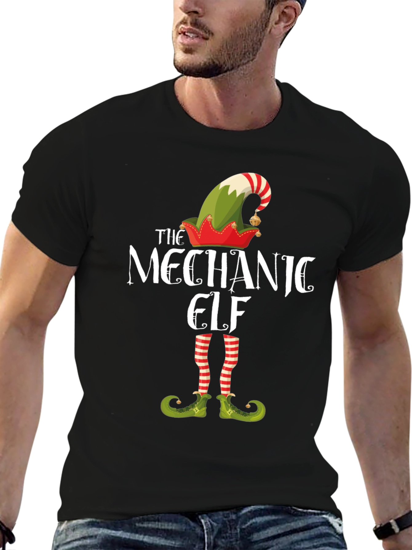Mechanic Elf Holiday T-Shirt