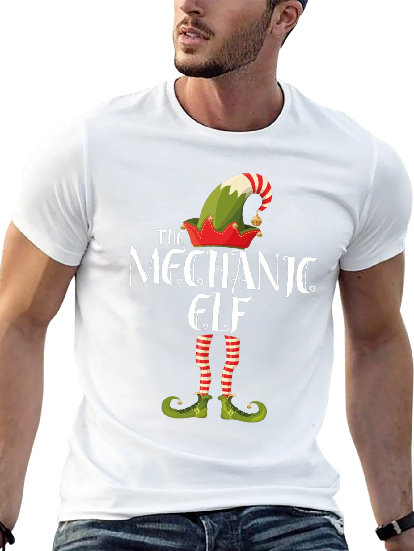 Mechanic Elf Holiday T-Shirt