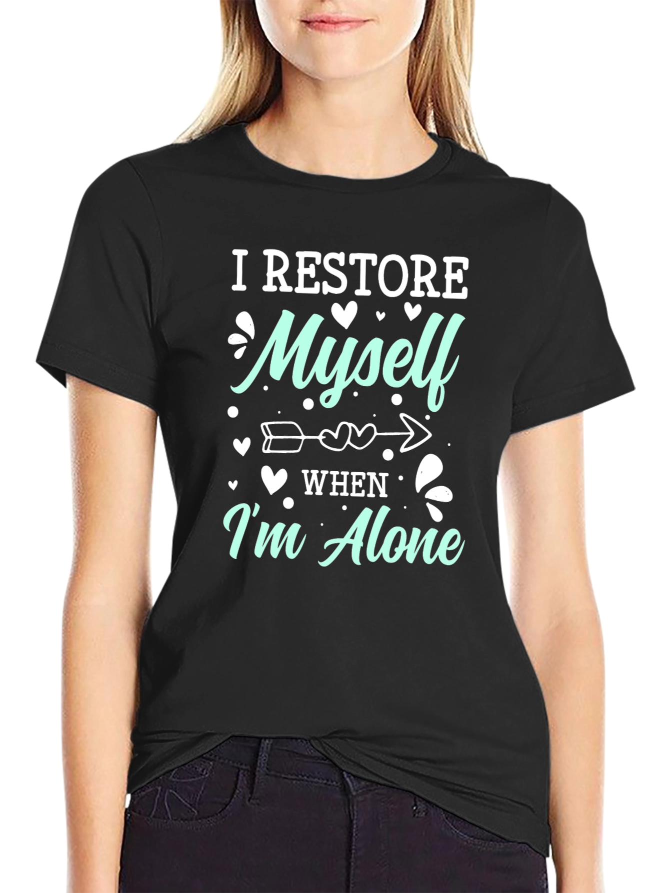 I Restore Myself When Im Alone Graphic Tee