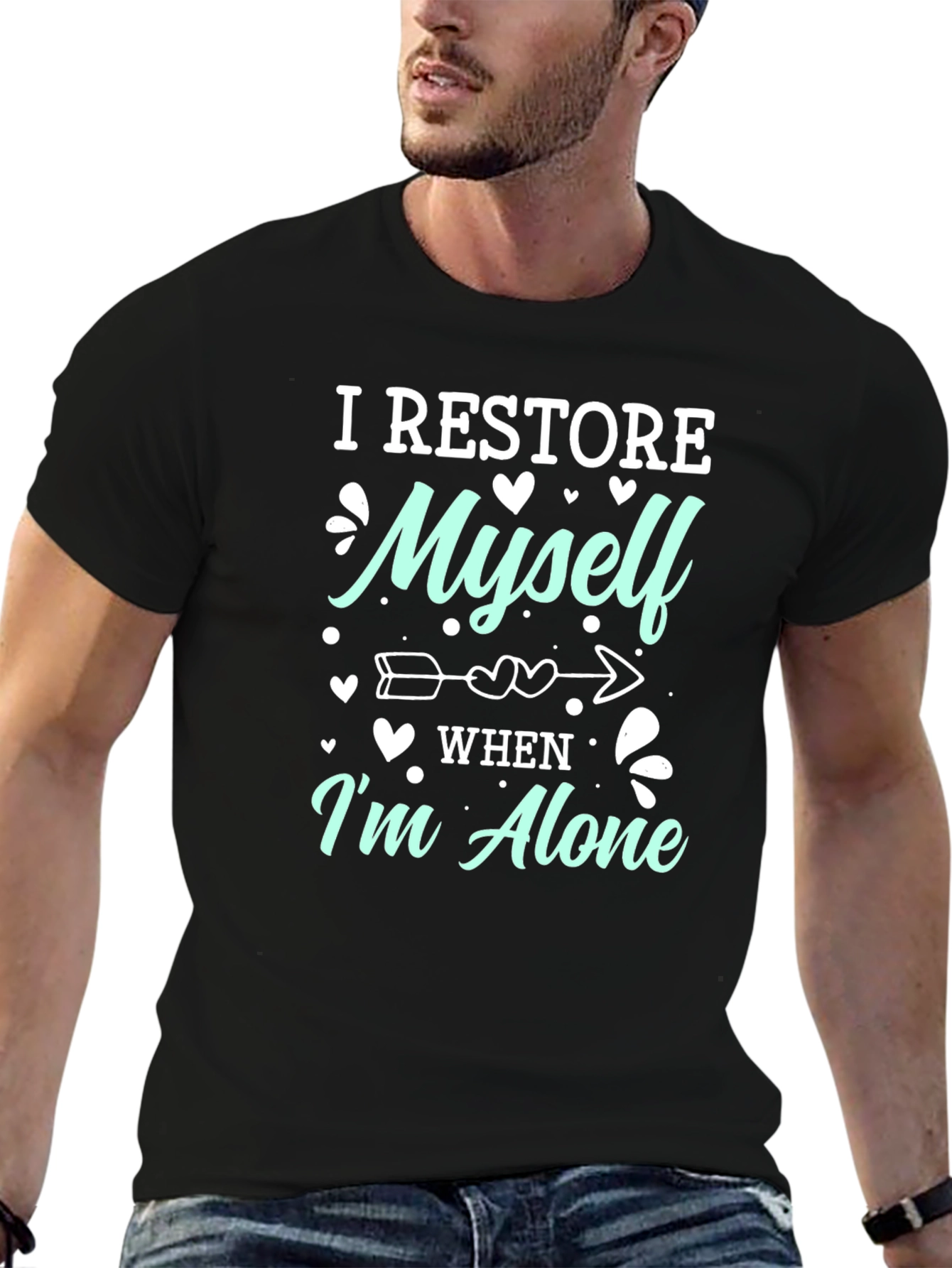 I Restore Myself When Im Alone Graphic Tee