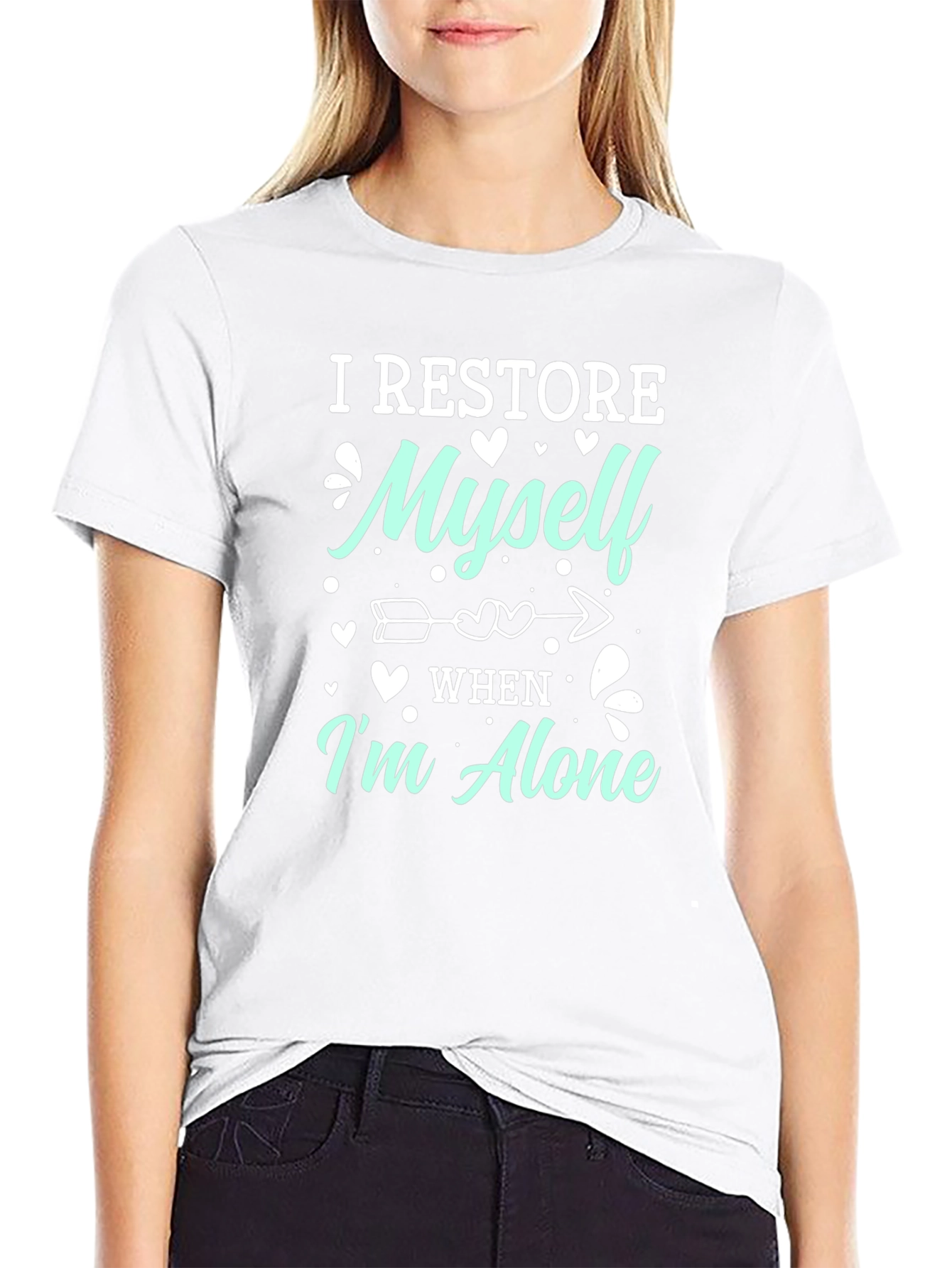I Restore Myself When Im Alone Graphic Tee