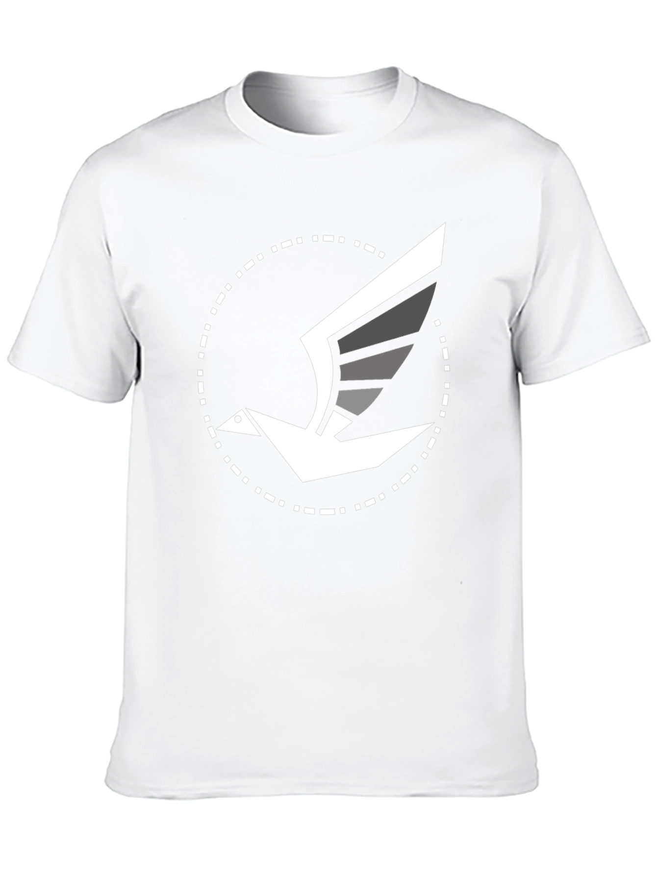 Modern Bird Graphic Tee - Black Cotton Blend