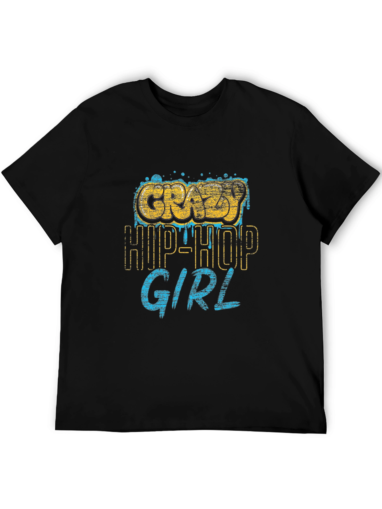 Crazy Hip-Hop Girl Graphic Tee - Cool Urban Style