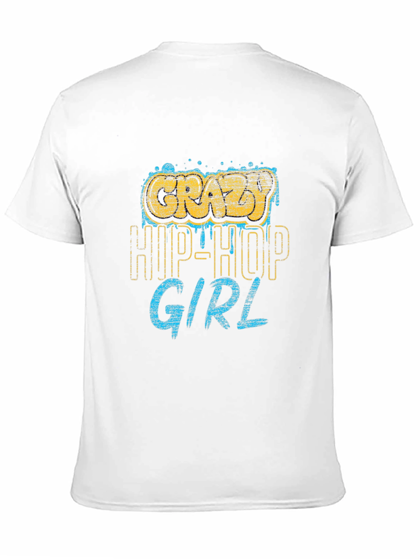 Crazy Hip-Hop Girl Graphic Tee - Cool Urban Style