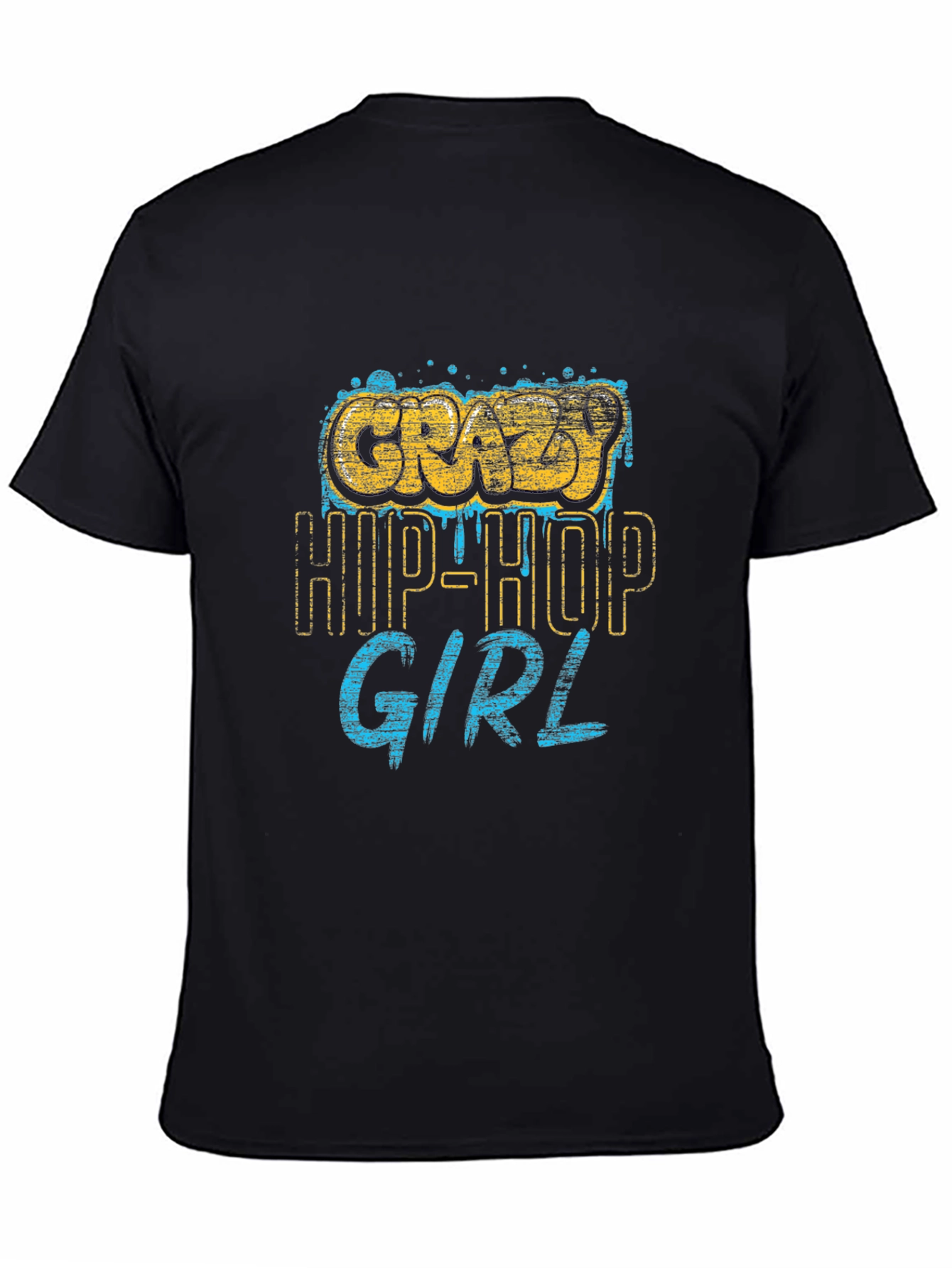 Crazy Hip-Hop Girl Graphic Tee - Cool Urban Style