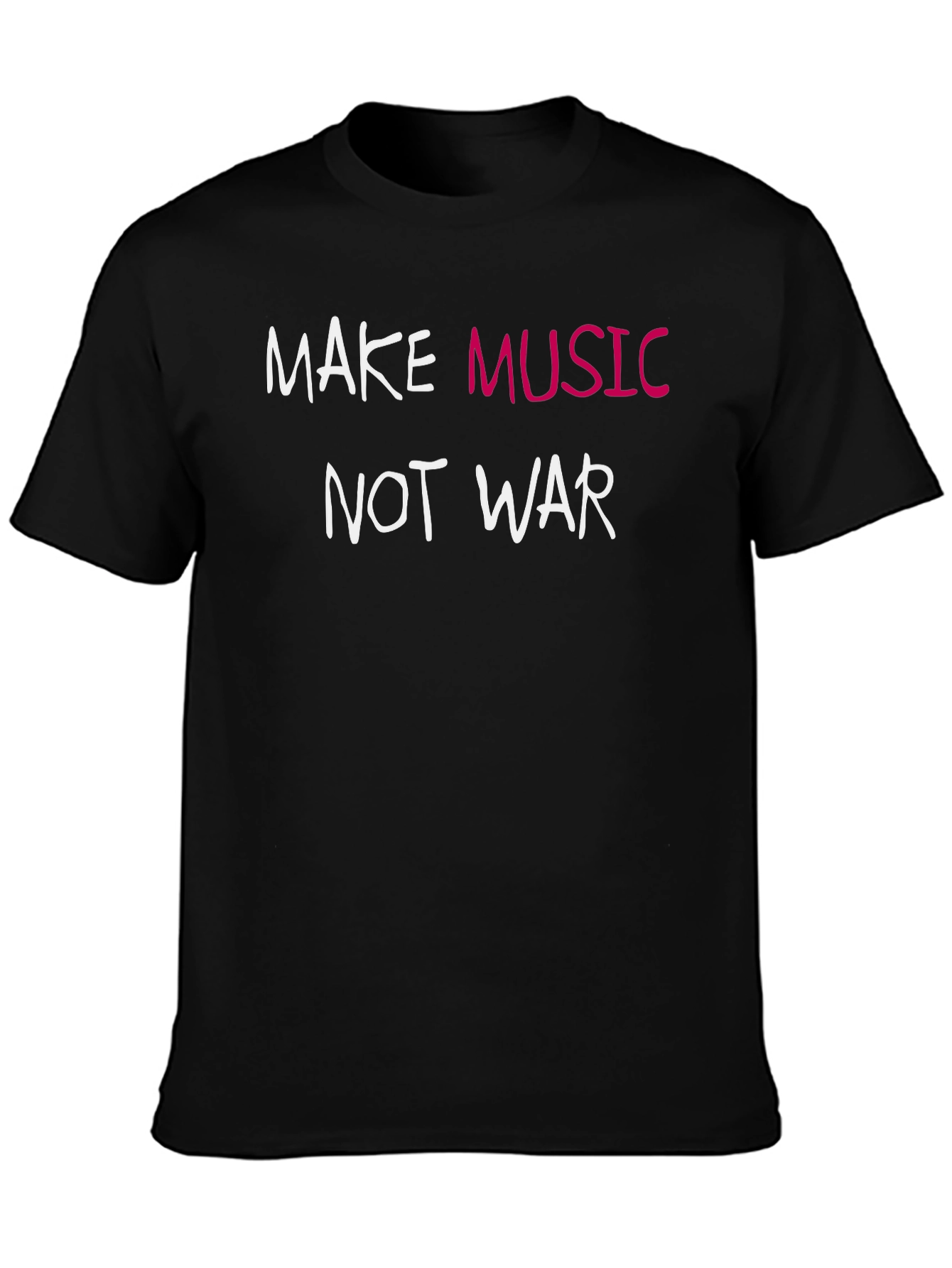 Make Music Not War Graphic Tee - Black