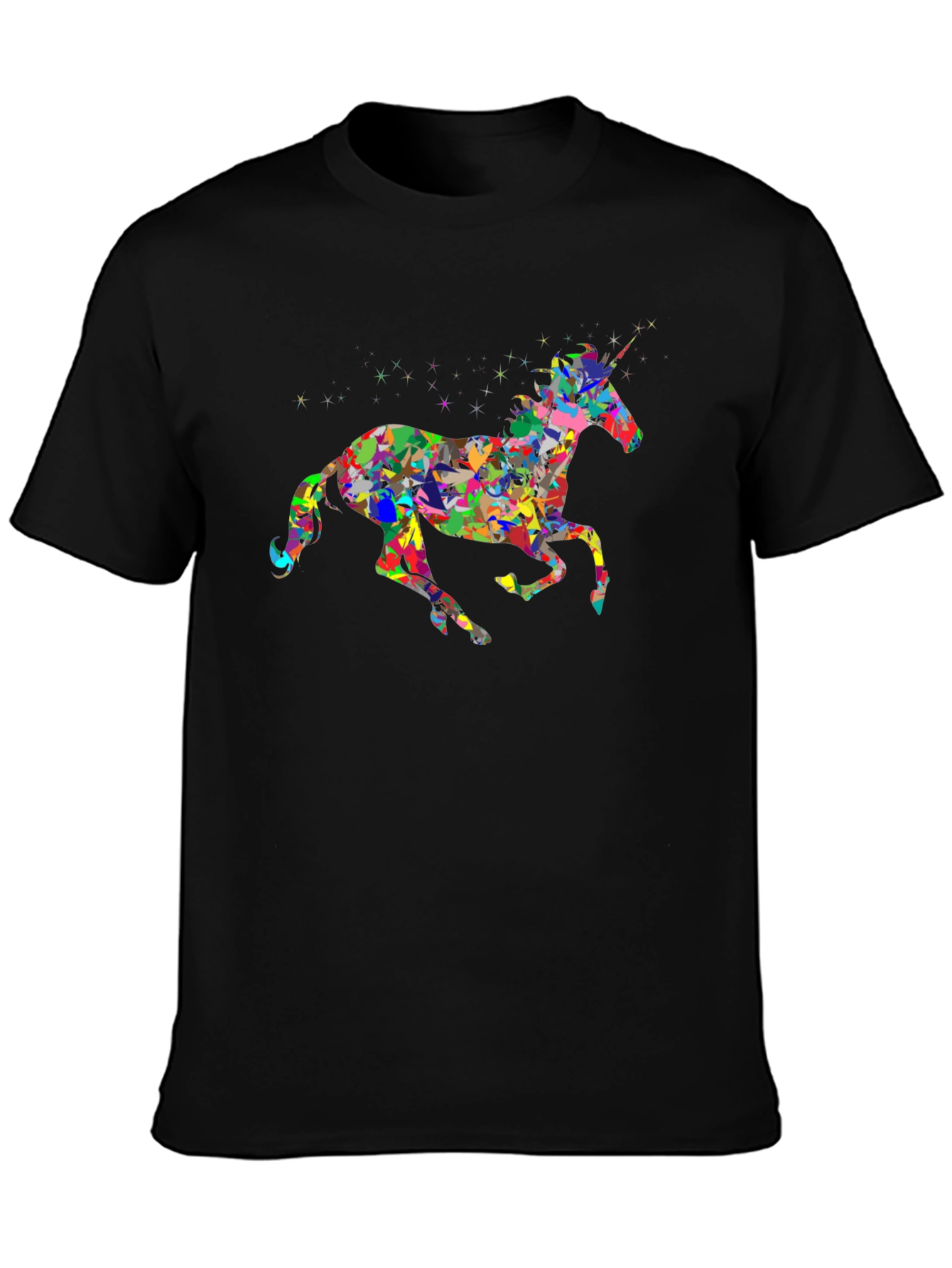 Unicorn Graphic Black T-Shirt