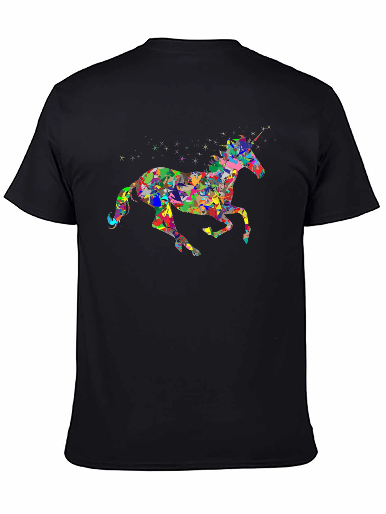 Unicorn Graphic Black T-Shirt
