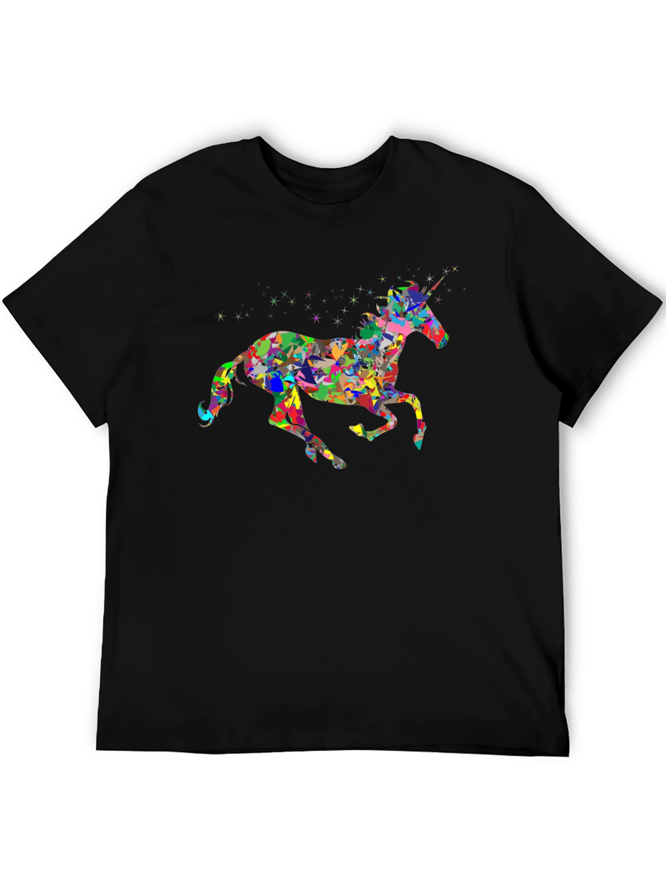 Unicorn Graphic Black T-Shirt
