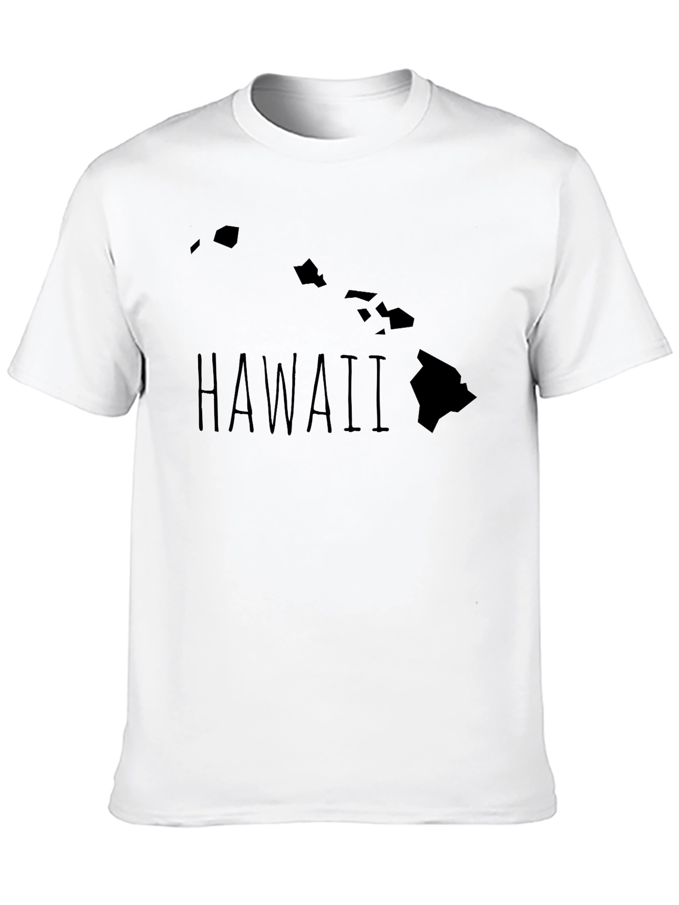 Hawaii Island Map Graphic T-Shirt