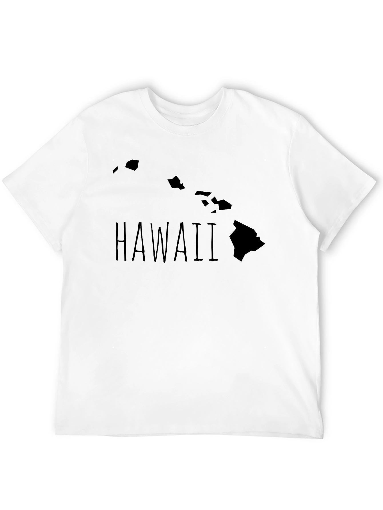 Hawaii Island Map Graphic T-Shirt
