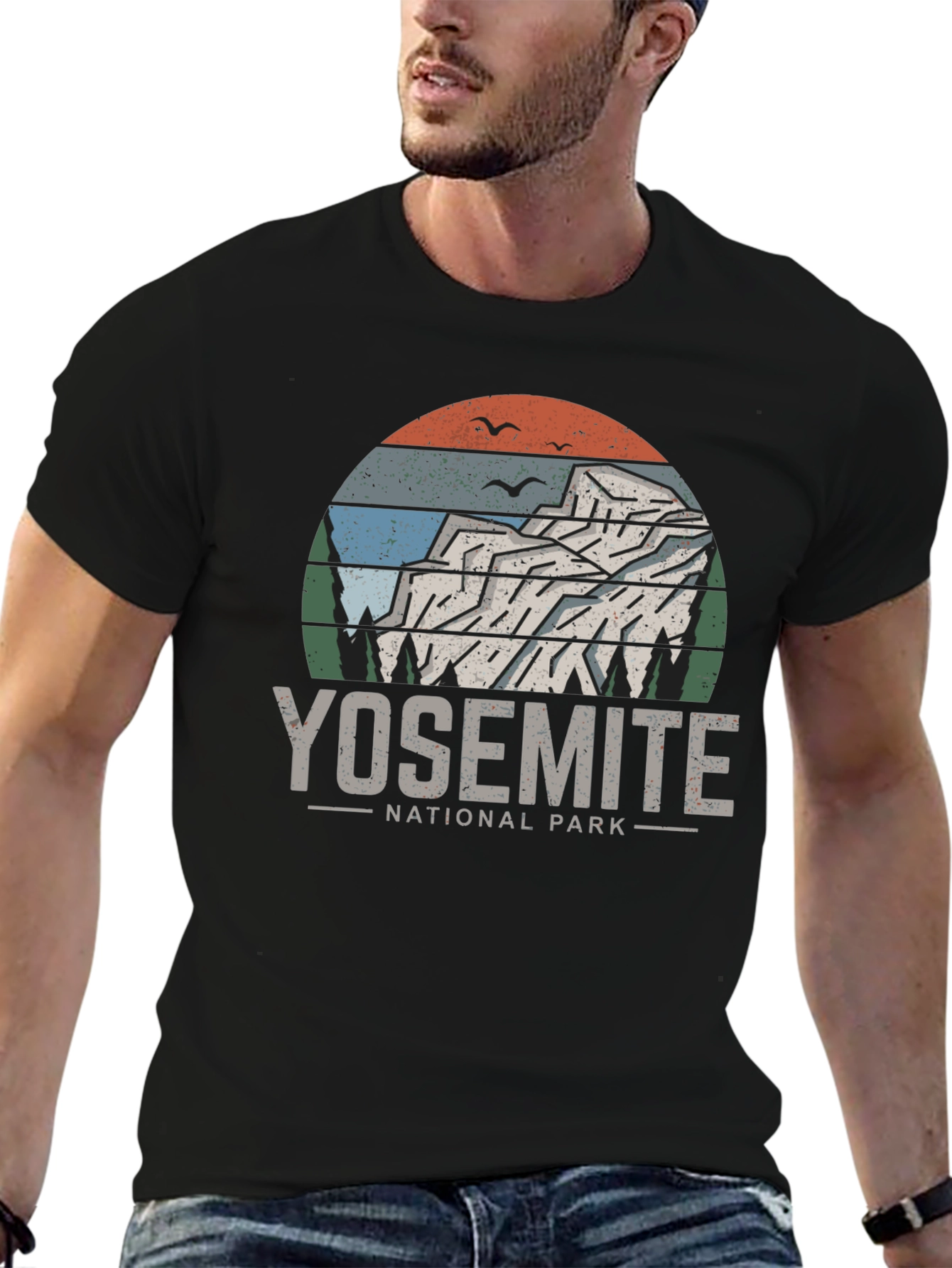 Yosemite National Park T-Shirt - Retro Mountain Design