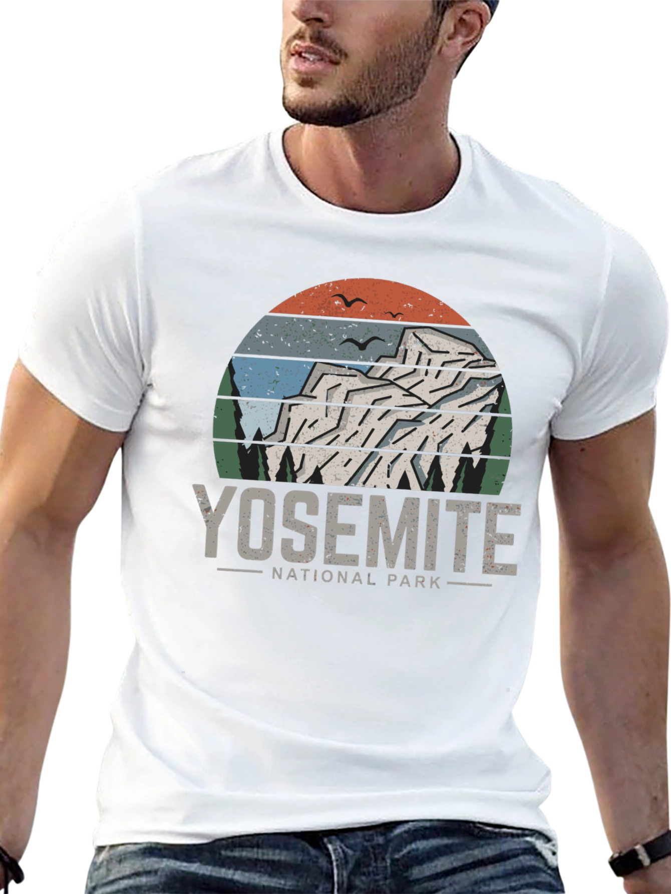 Yosemite National Park T-Shirt - Retro Mountain Design